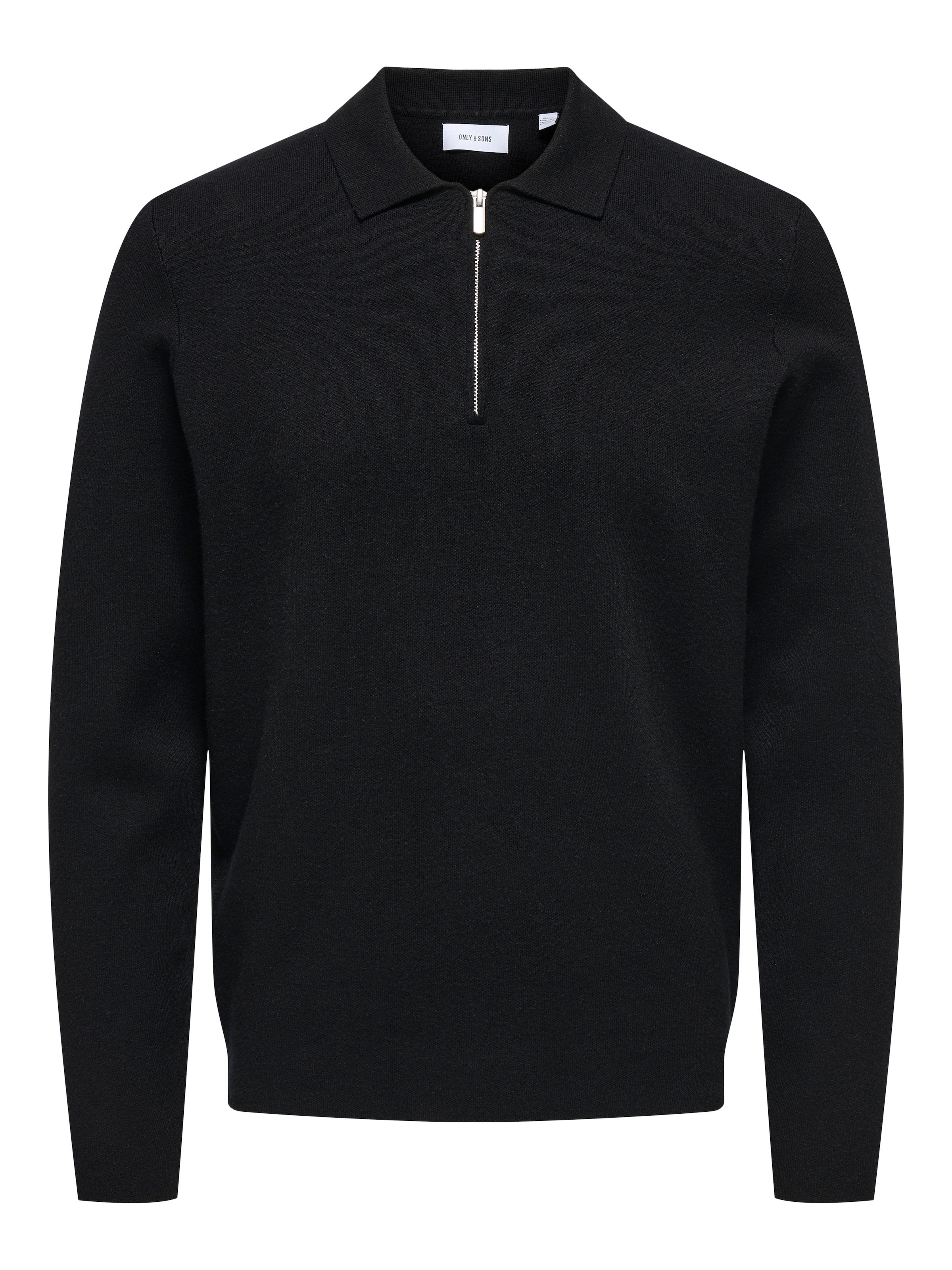 ONLY & SONS Polokragenpullover »ONSCOOPER REG LS 12 HALF ZIP POLO«