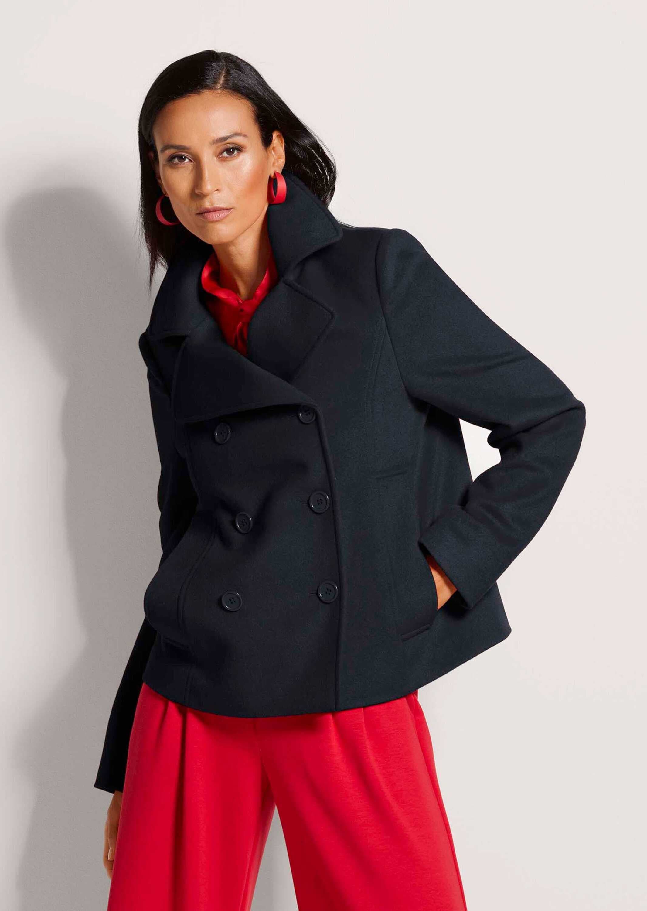 MADELEINE Kurzjacke »Caban Elegante Caban-Jacke mit Taschen« Cabanjacke