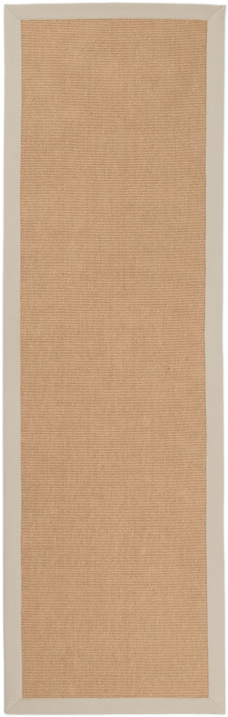 carpetfine Sisalteppich »Sisal,  auch als Läufer erhältlich«, rechteckig, 5 mm Höhe, mit farbiger Bordüre, Anti Rutsch Rückseite, viele Größen, Wohnzimmer
