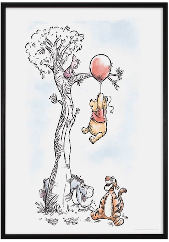 Komar Bild mit Rahmen »Winnie The Pooh Hang on«, (1 St.), Hochwertigen Echtholzrahmen.... kaufen