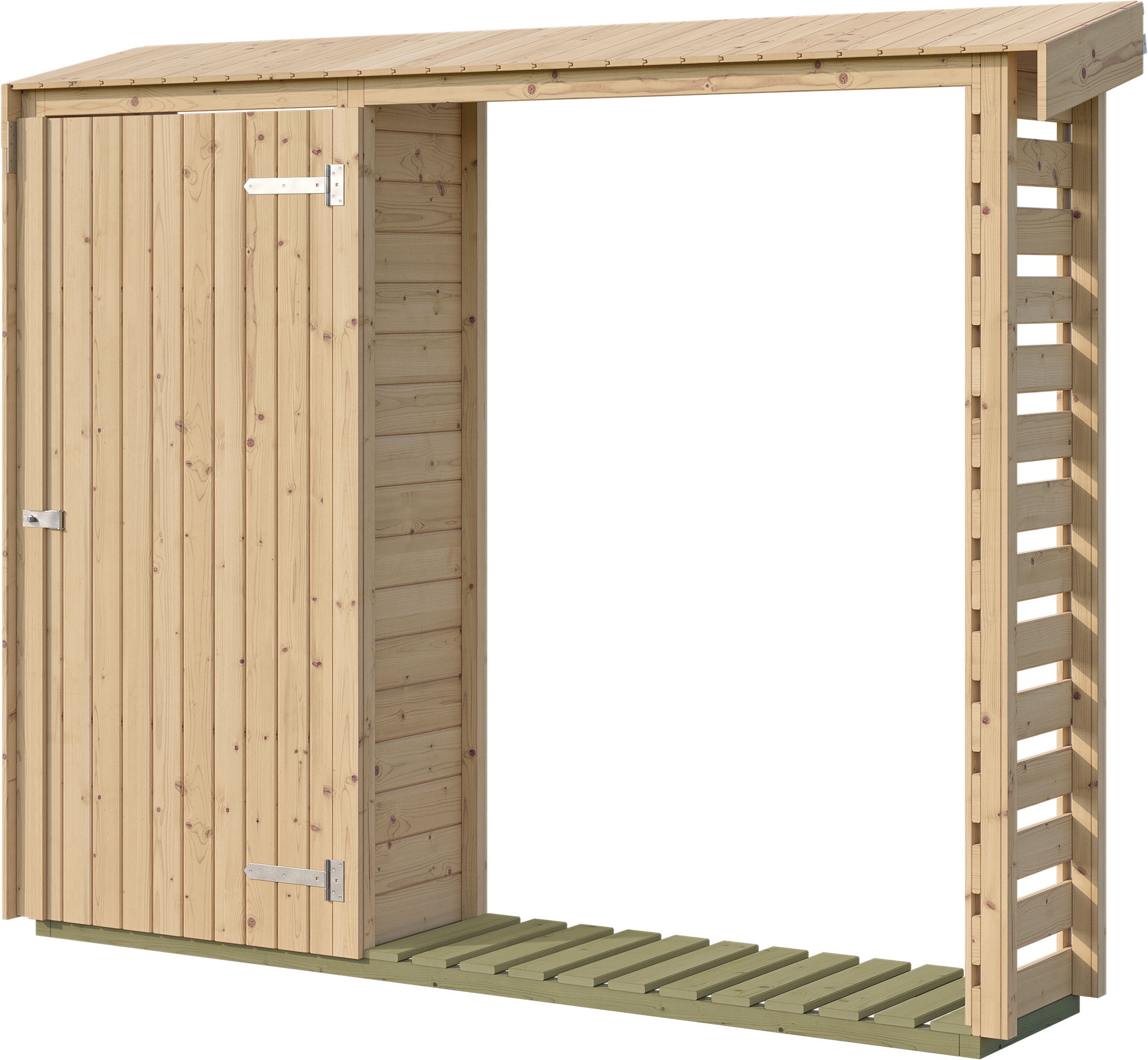 weka Kaminholzregal »optionale Erweiterung für Gartenhaus Killarney« verschiedene Farben und Größen