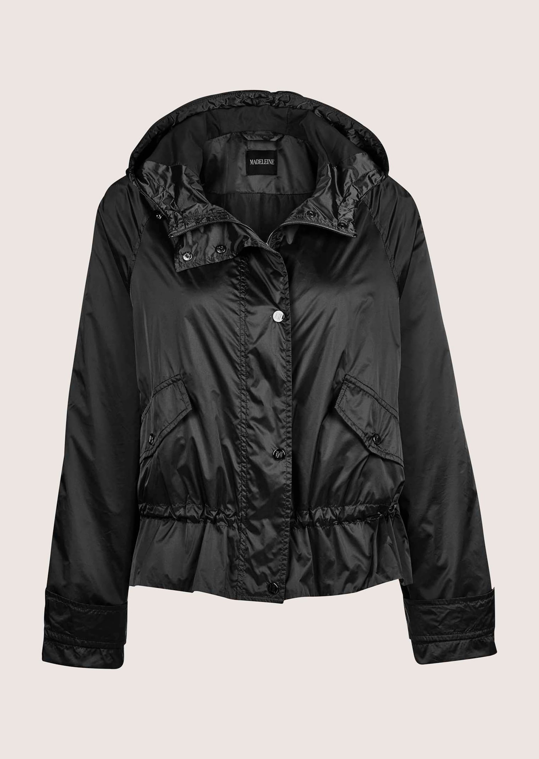 MADELEINE Kurzjacke »Jacke Outdoorjacke mit Kapuze, Raglanärmel«