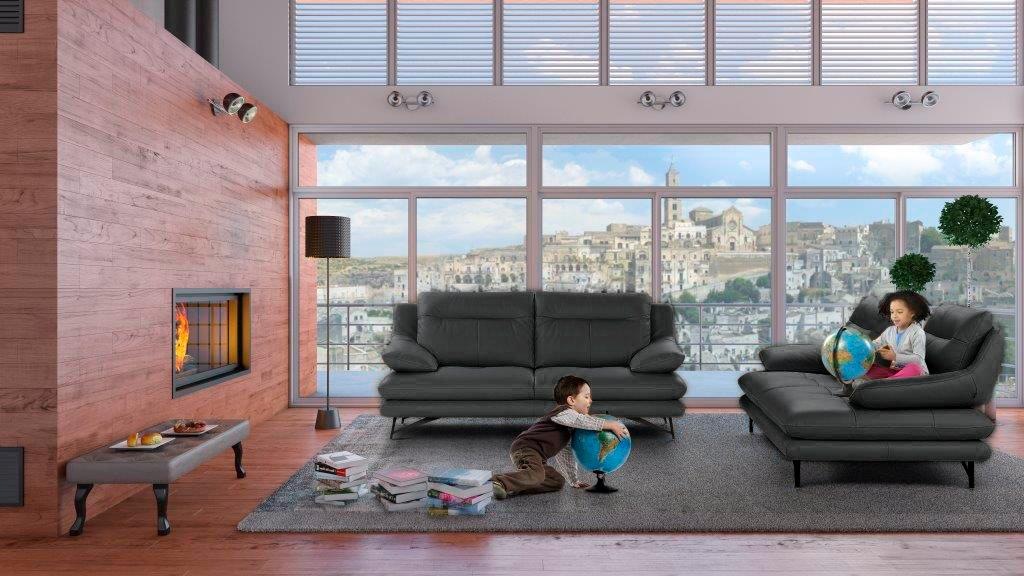 CALIA ITALIA 2,5-Sitzer »Cezanne, italienisches Design trifft erstklassigen Sitzkomfort, Leder«, Edles Designsofa in besonders langlebigen & pflegeleichten Lederarten