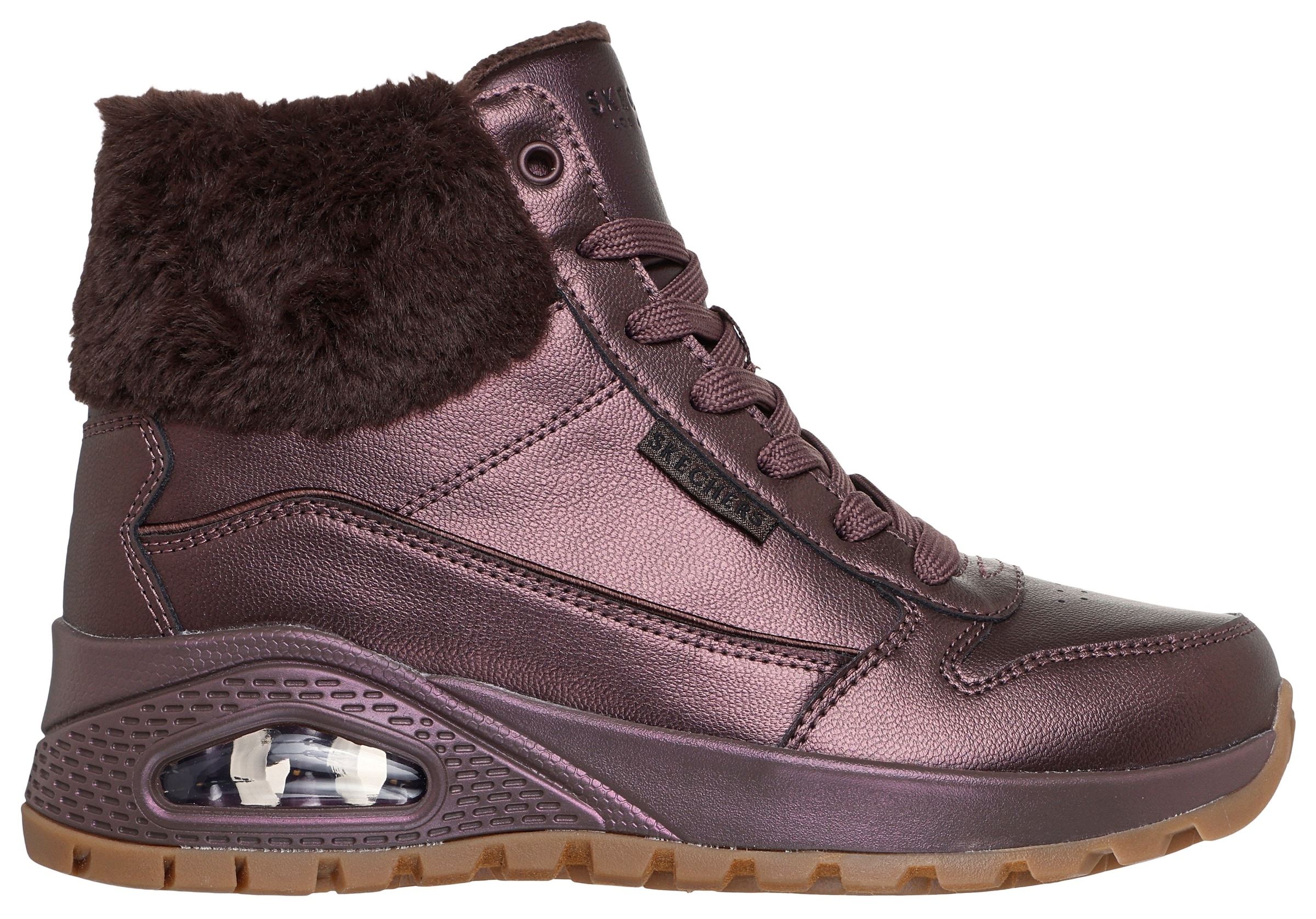 Skechers Winterboots »UNO RUGGED - GALACTIC HEIGHTS«, Schnürboots, Sneaker mit Keilabsatz