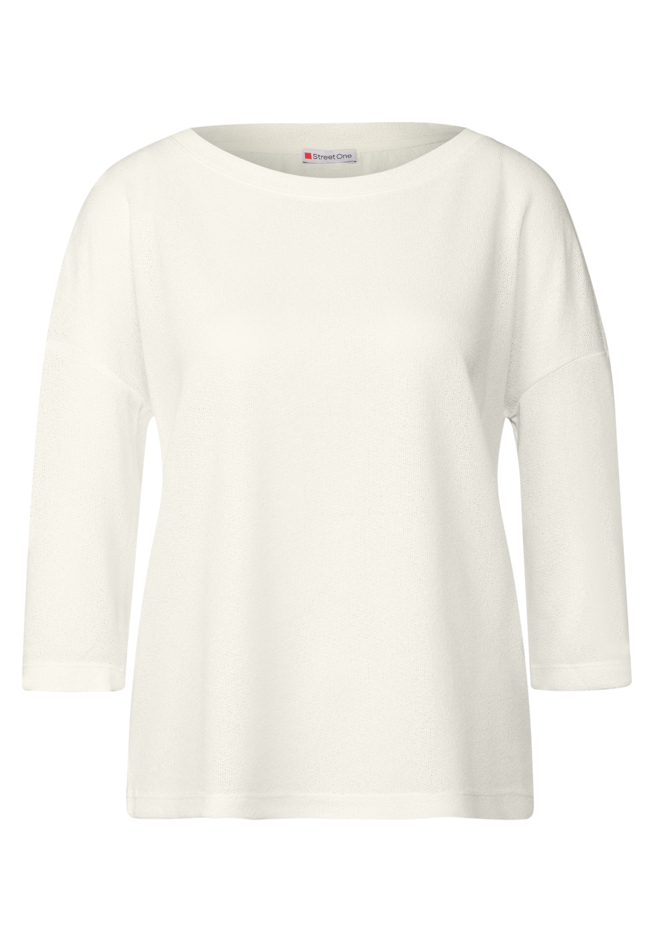 STREET ONE T-Shirt, 3/4-Arm und im Strick-Look