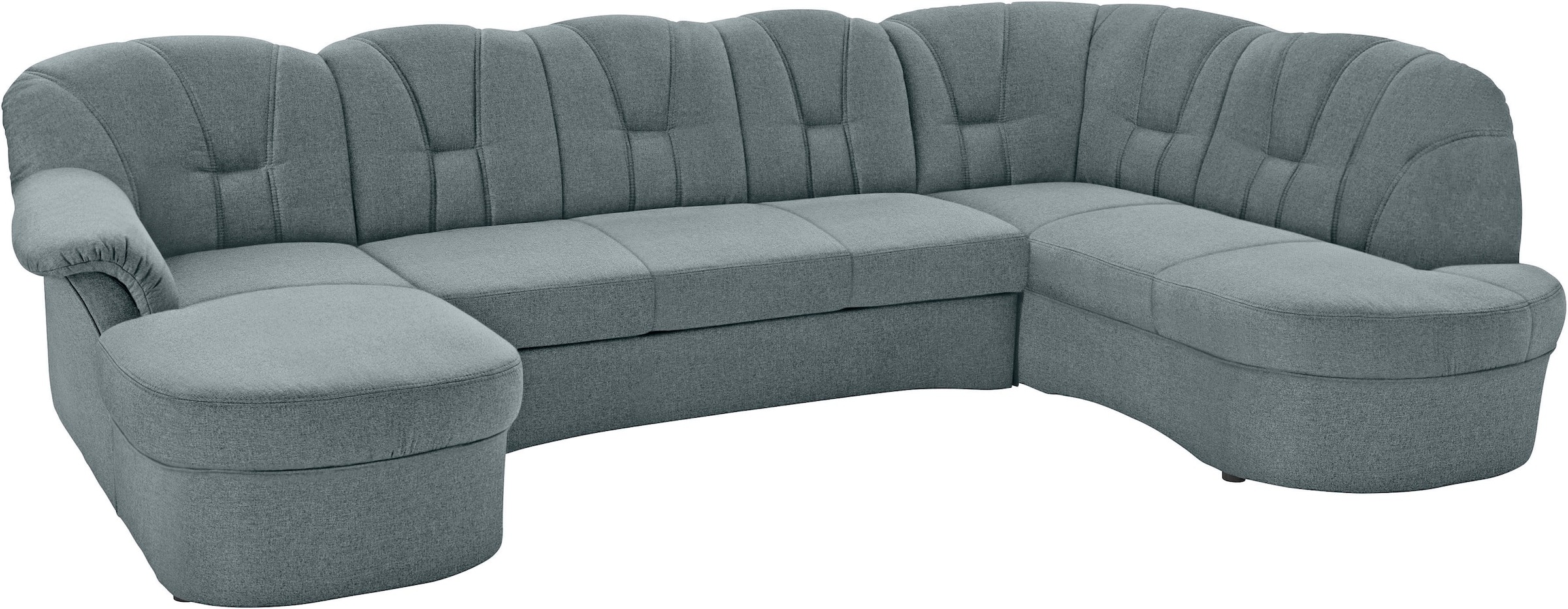 DOMO collection Wohnlandschaft »Papenburg U-Form«, in großer Farbvielfalt, wahlweise Bettfunktion, frei im Raum stellbar