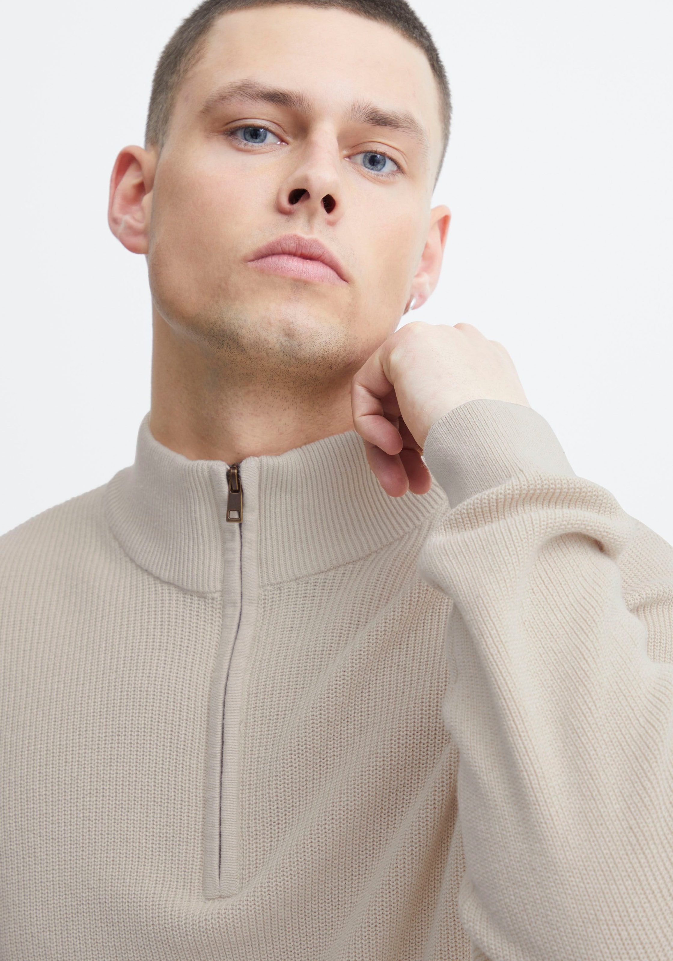 Blend Stehkragenpullover »BL Pullover BHCodford half-zipp«