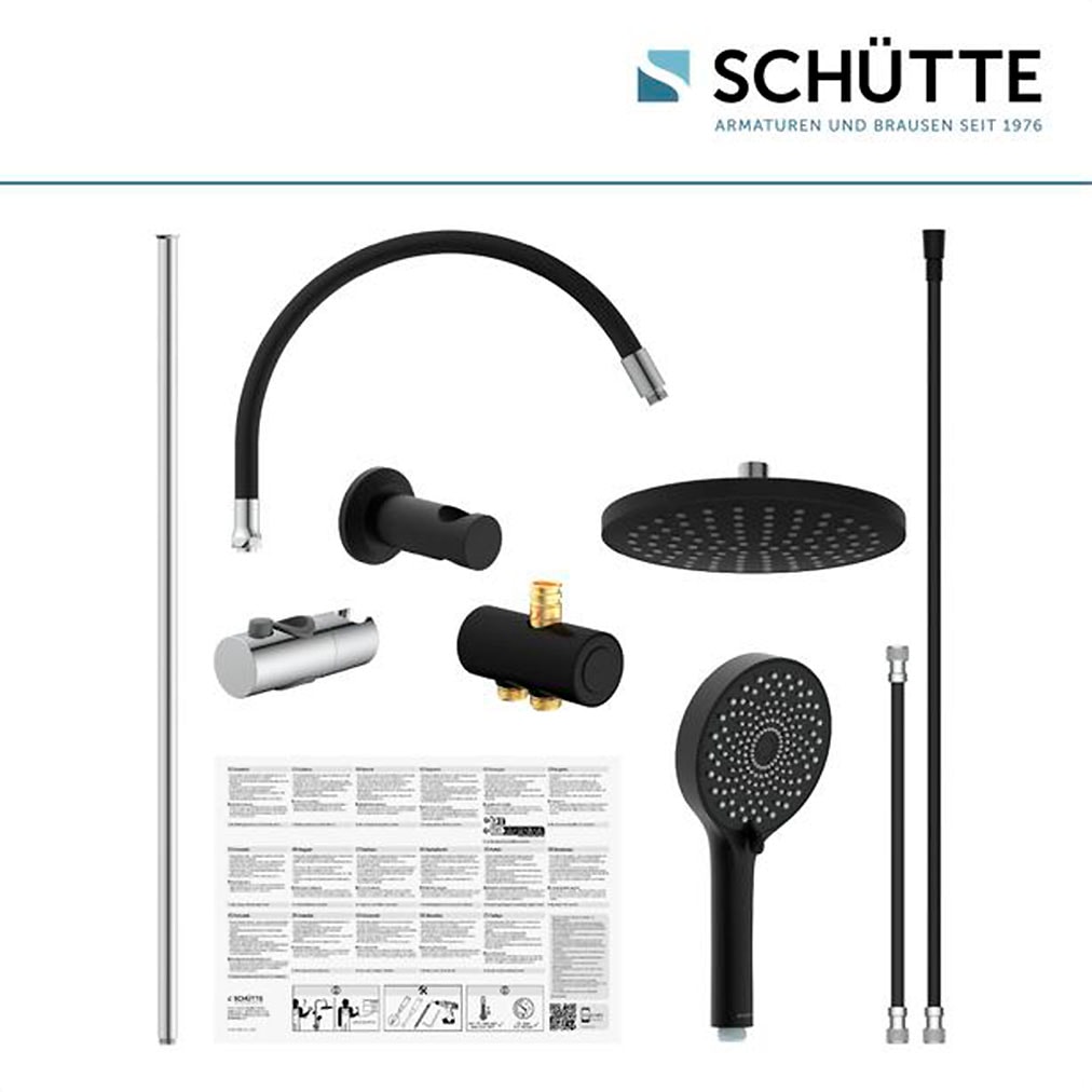 Schütte Duschsystem »MATAO RAIN«, Regendusche ohne Armatur, Handbrause mit 3 Funktionen