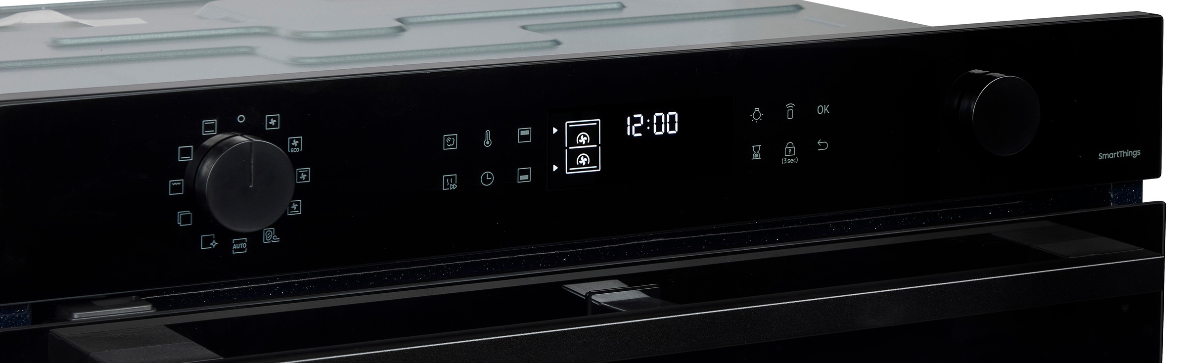 Samsung Einbaubackofen Serie 4 »NV7B45502AK/U1« mit Pyrolyse-Selbstreinigung Dual Cook Flex – Ein Ofen. Zwei Garräume. Flexible Tür.