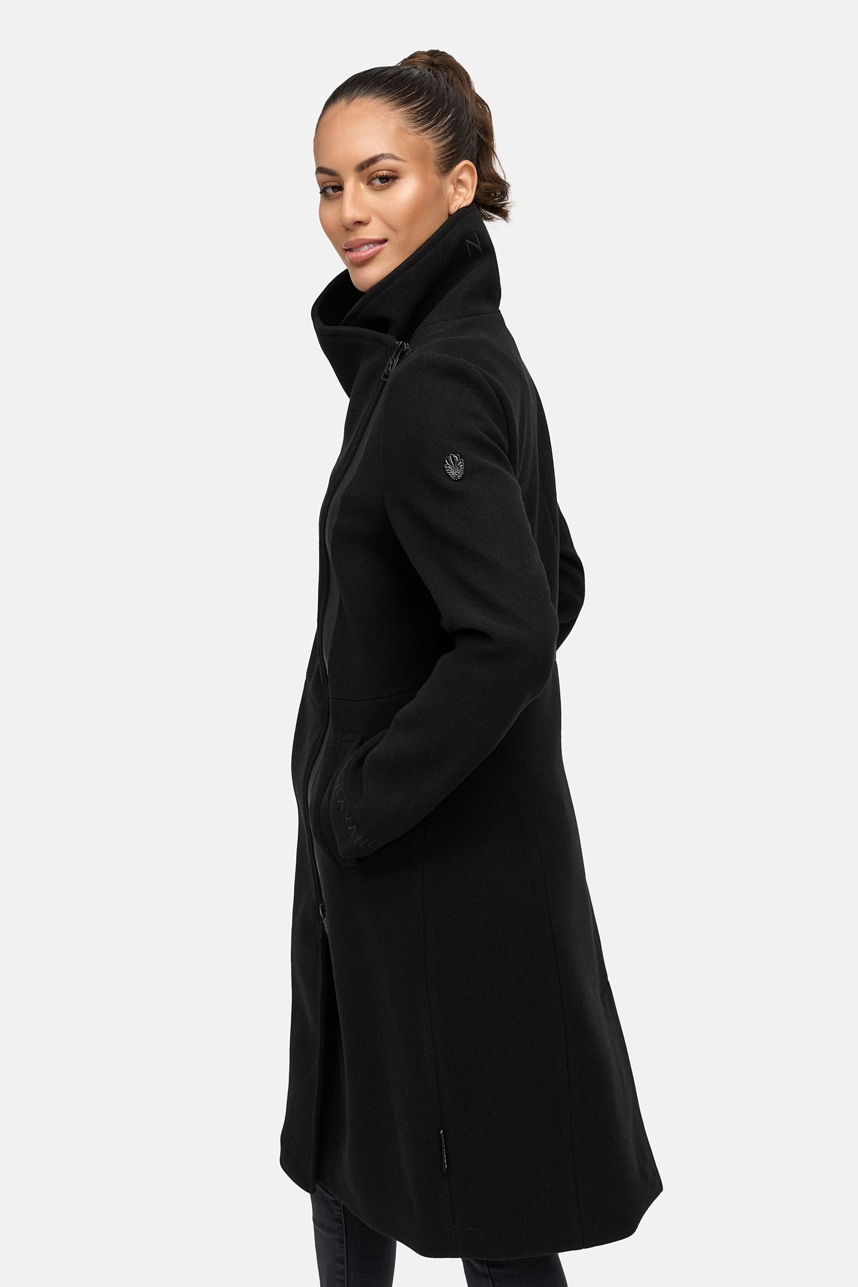 Navahoo Kurzmantel »Kurzmantel Samtrose 14«