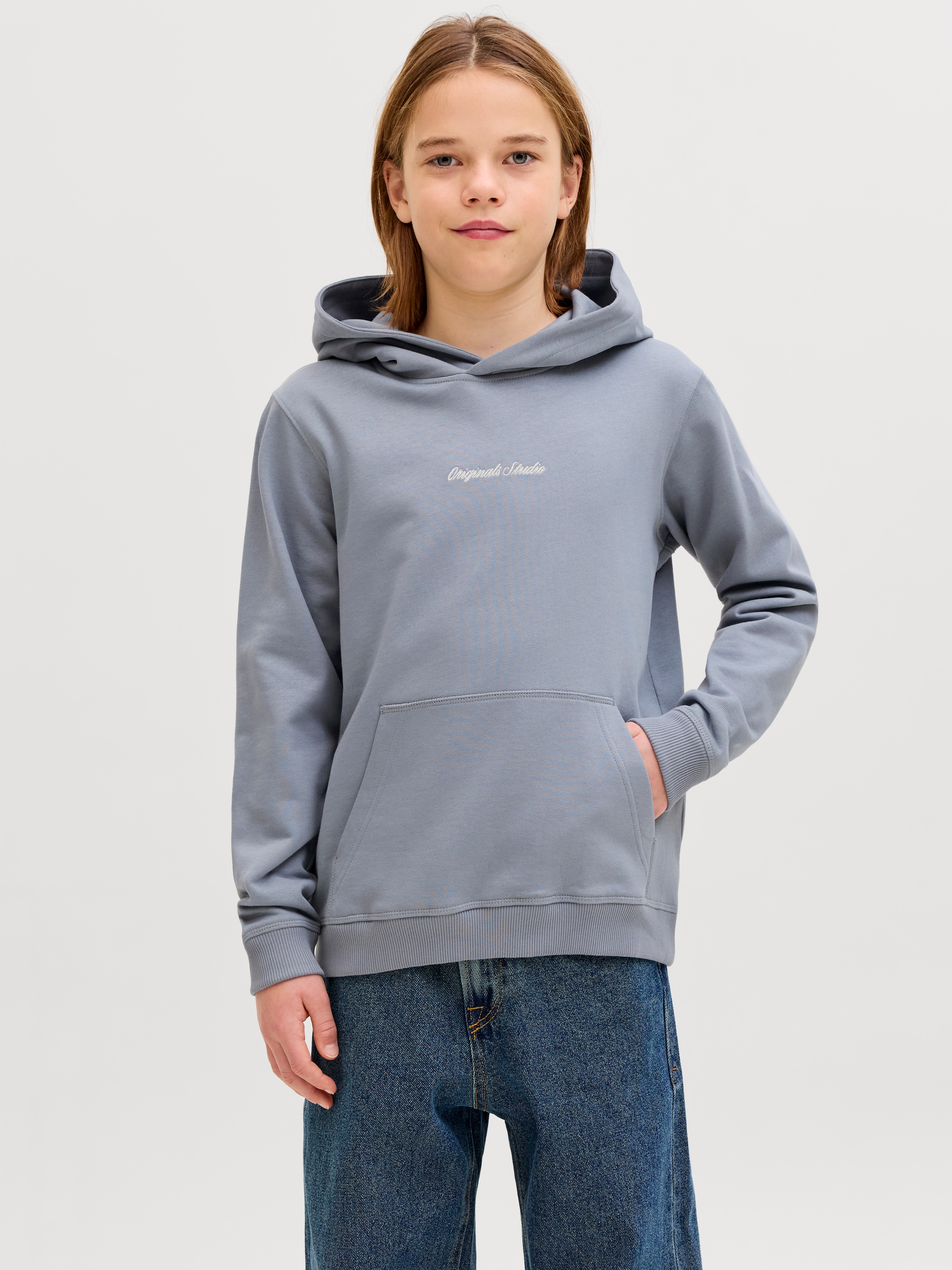 Jack & Jones Junior Kapuzensweatshirt »JORNORREBRO EMB SWEAT HOOD NOOS JNR«
