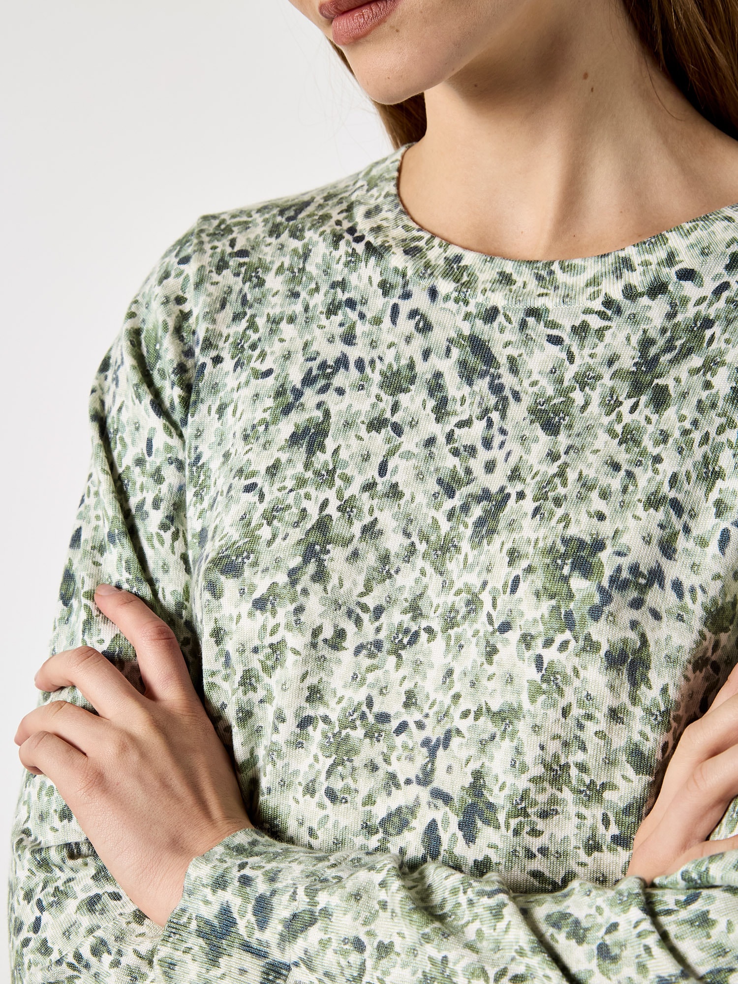 Apricot Strickpullover »Pullover« mit Blumenmuster