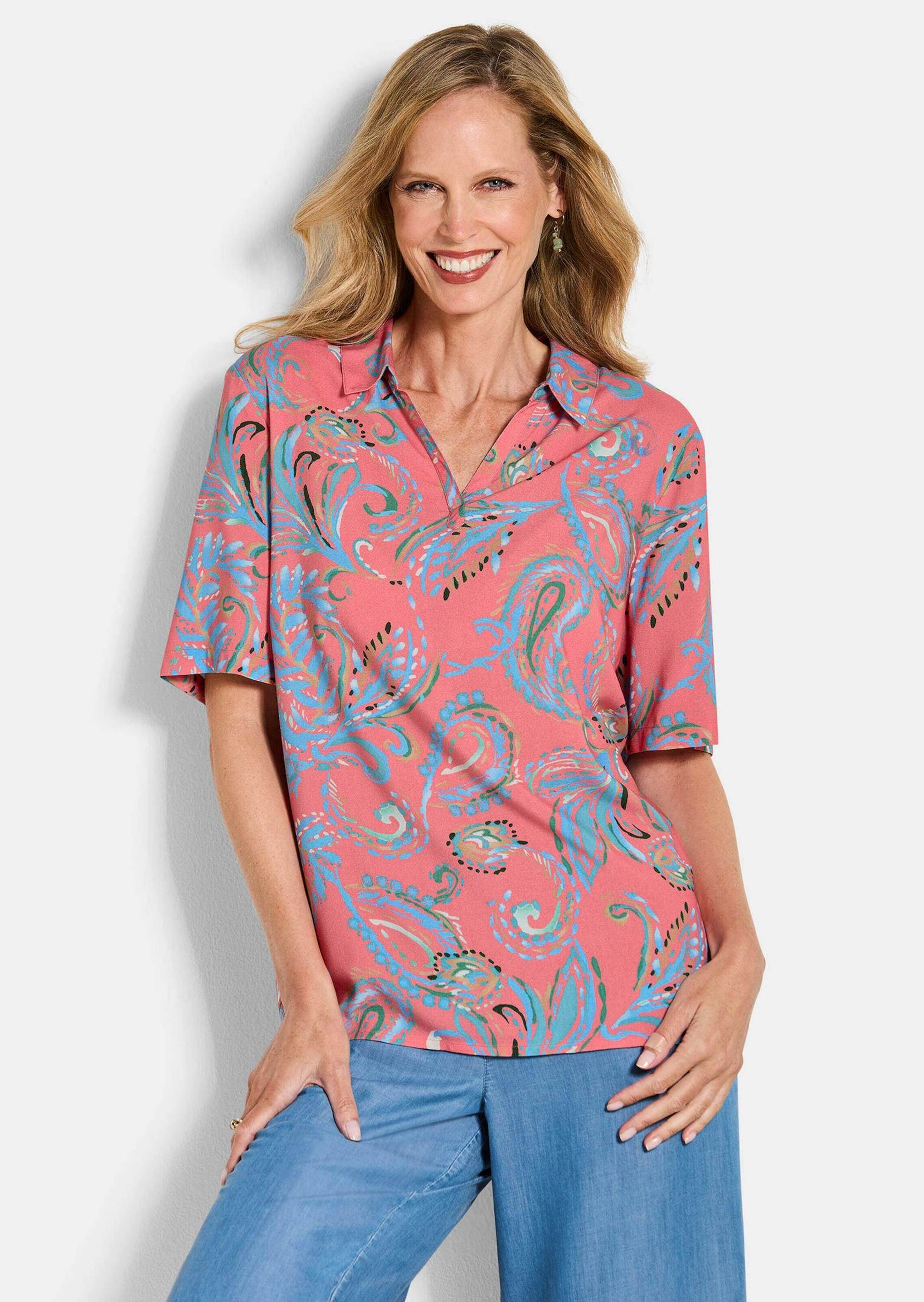 GOLDNER Schlupfbluse »Schlupfbluse mit Paisley-Muster« figurschmeichelnder Schnitt