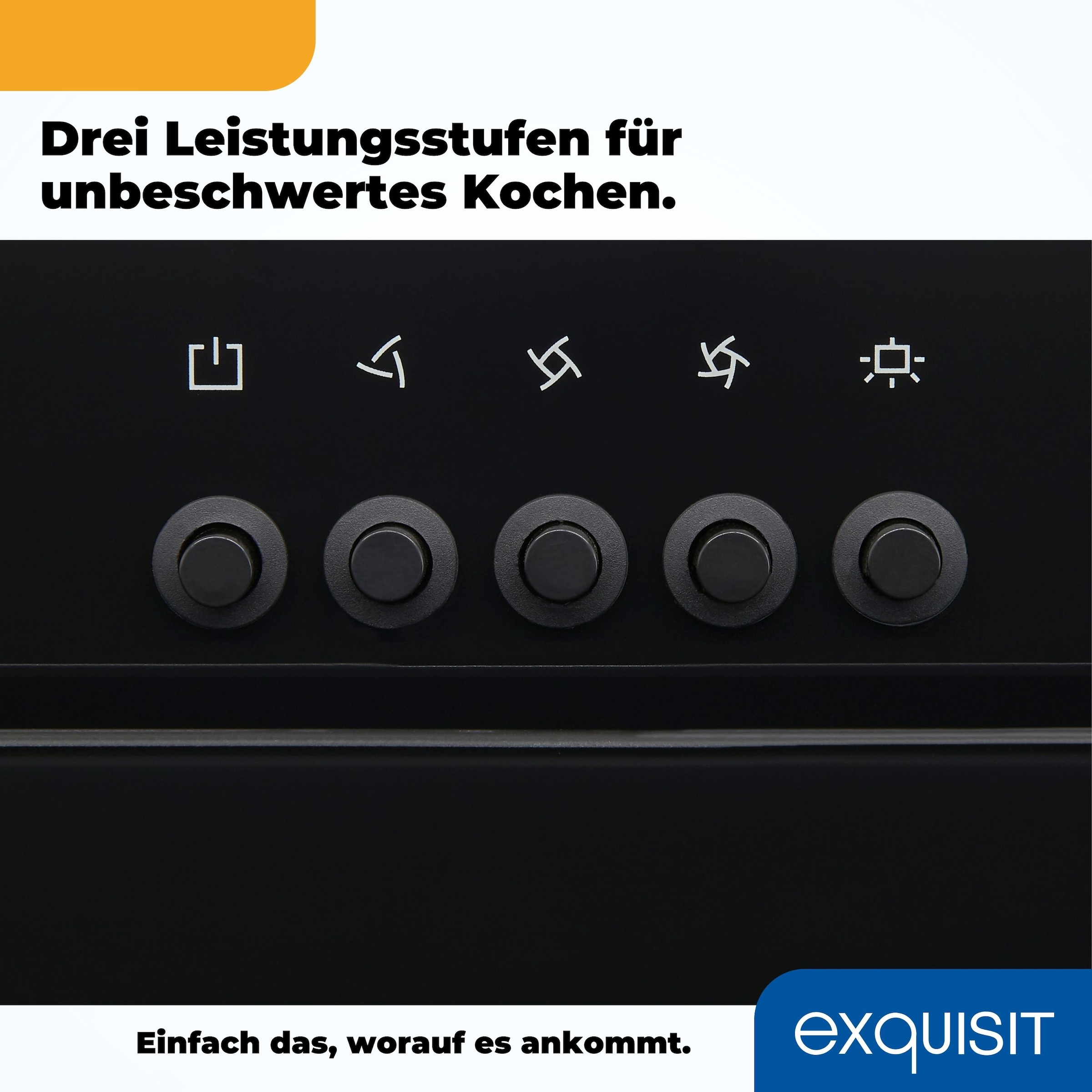 exquisit Kopffreihaube »KFD 61-8sw«