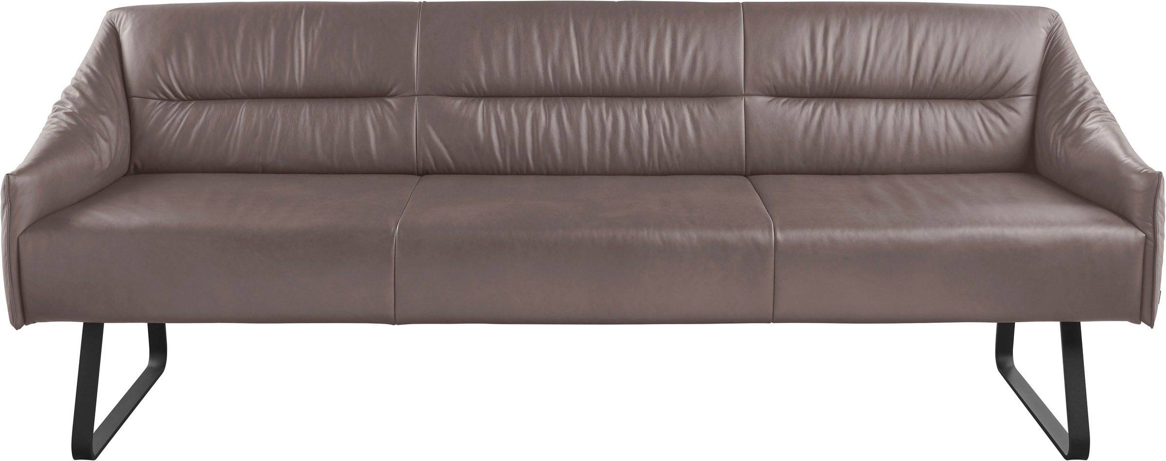 Musterring Essbank »JustB! SP500«, (1 St.), Metallkufe schwarz, verschiedene Farben, Breite 220 oder 250 cm