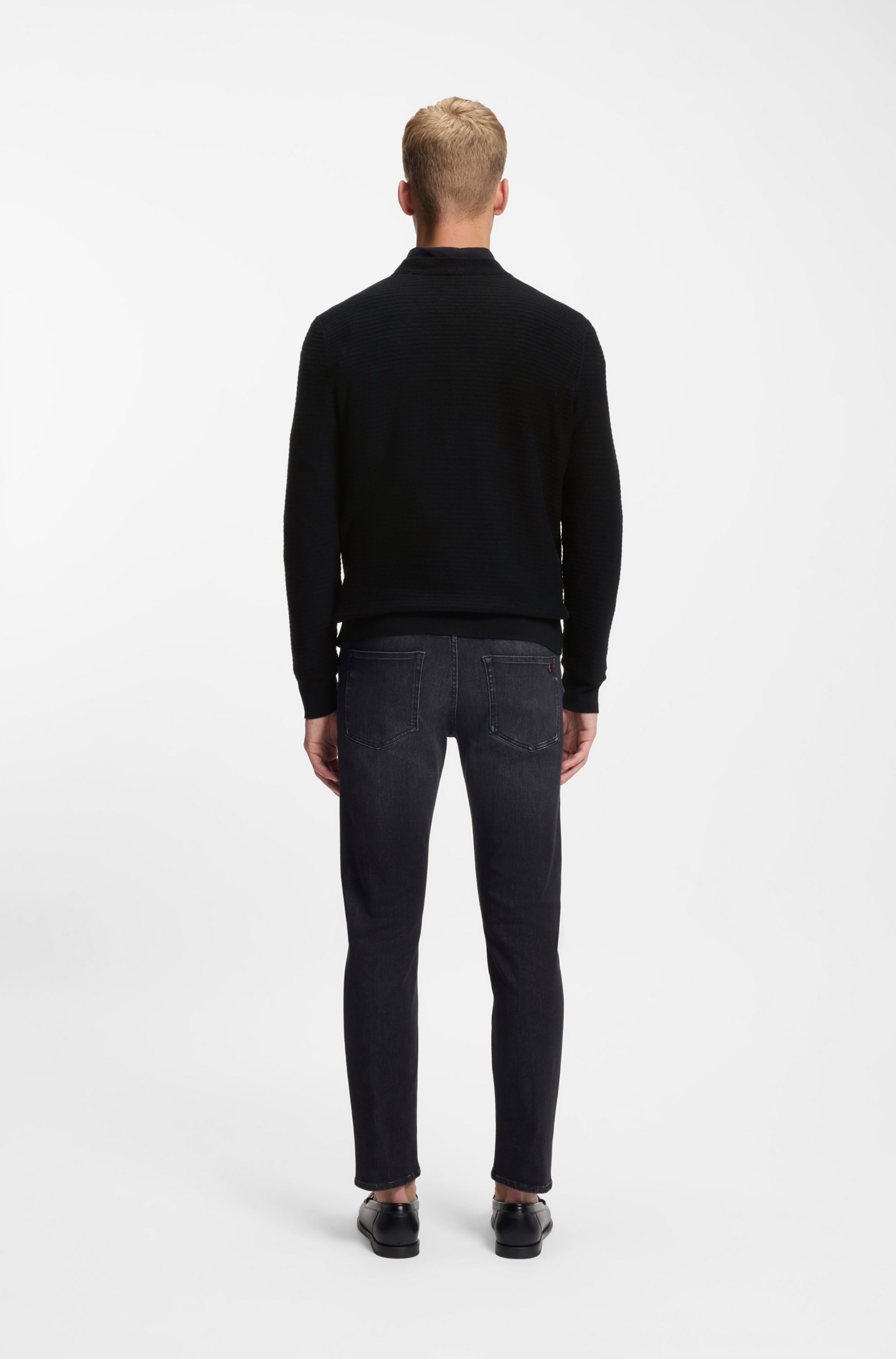 BOSS ORANGE Strickpullover »Anion« Rundhalsausschnitt, Regular Fit, BOSS-Label