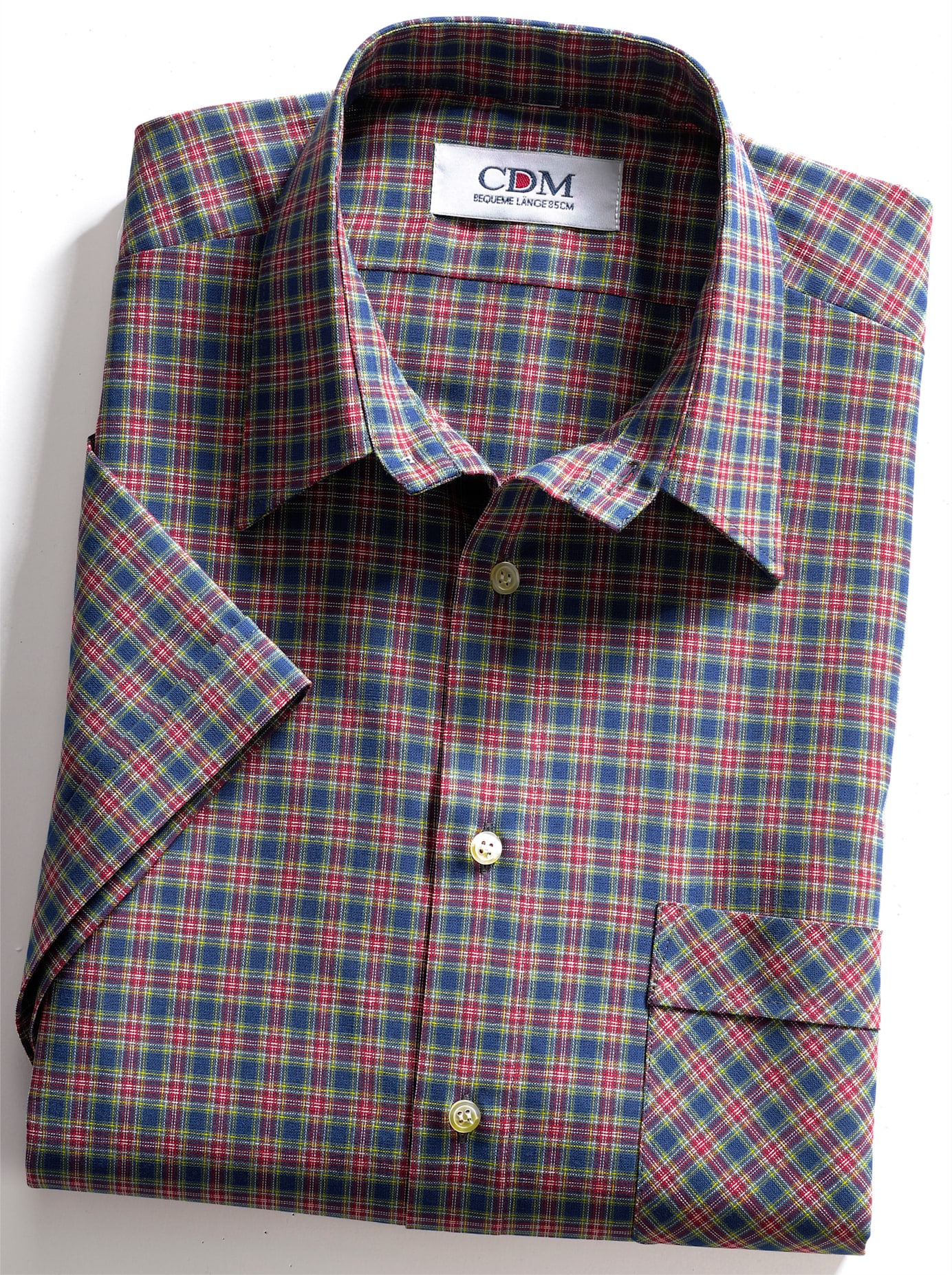 Catamaran Herren Kurzarmhemd in bunt, Größe 47/48