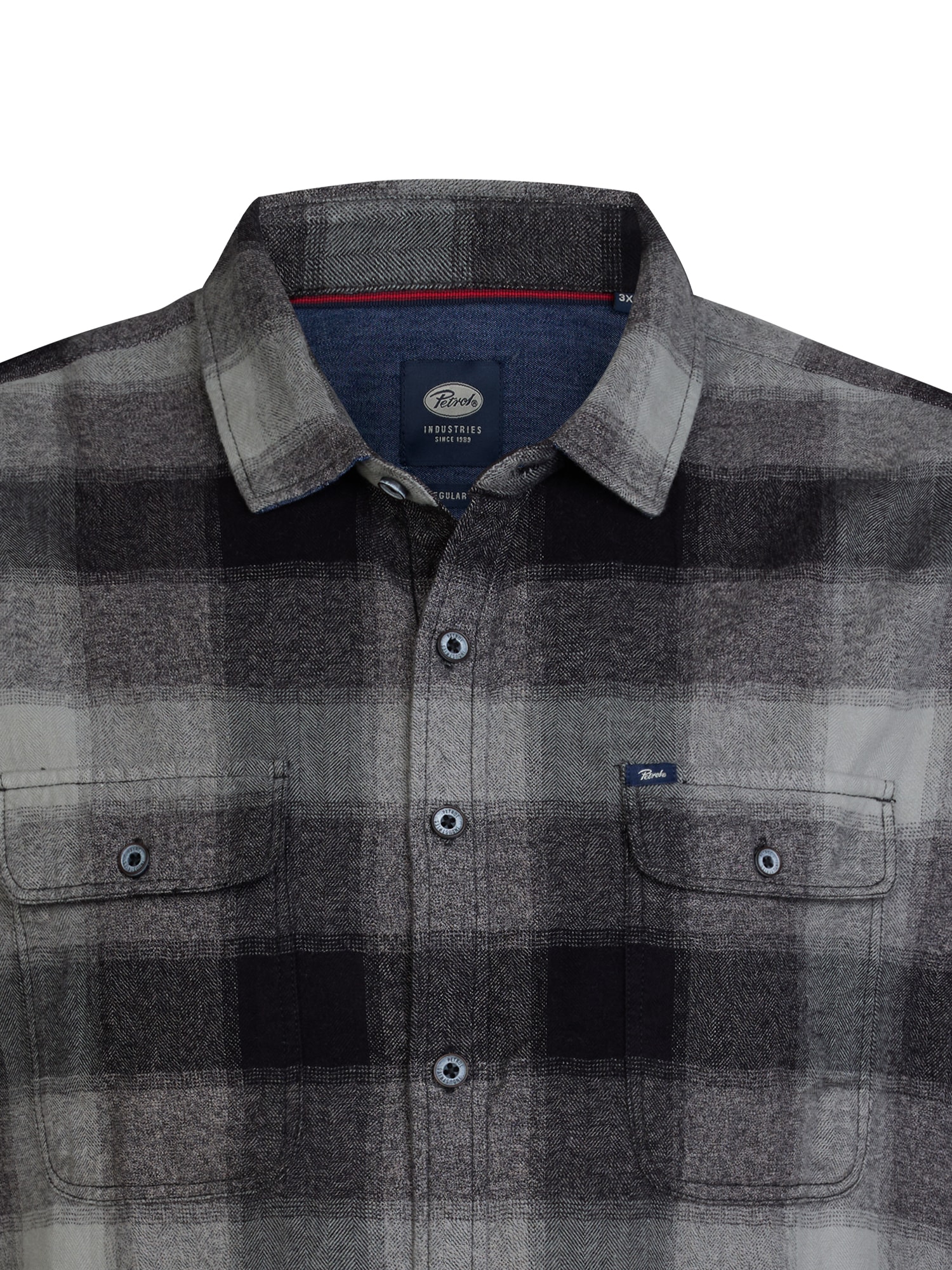 Petrol Industries Langarmhemd mit Brust Taschen