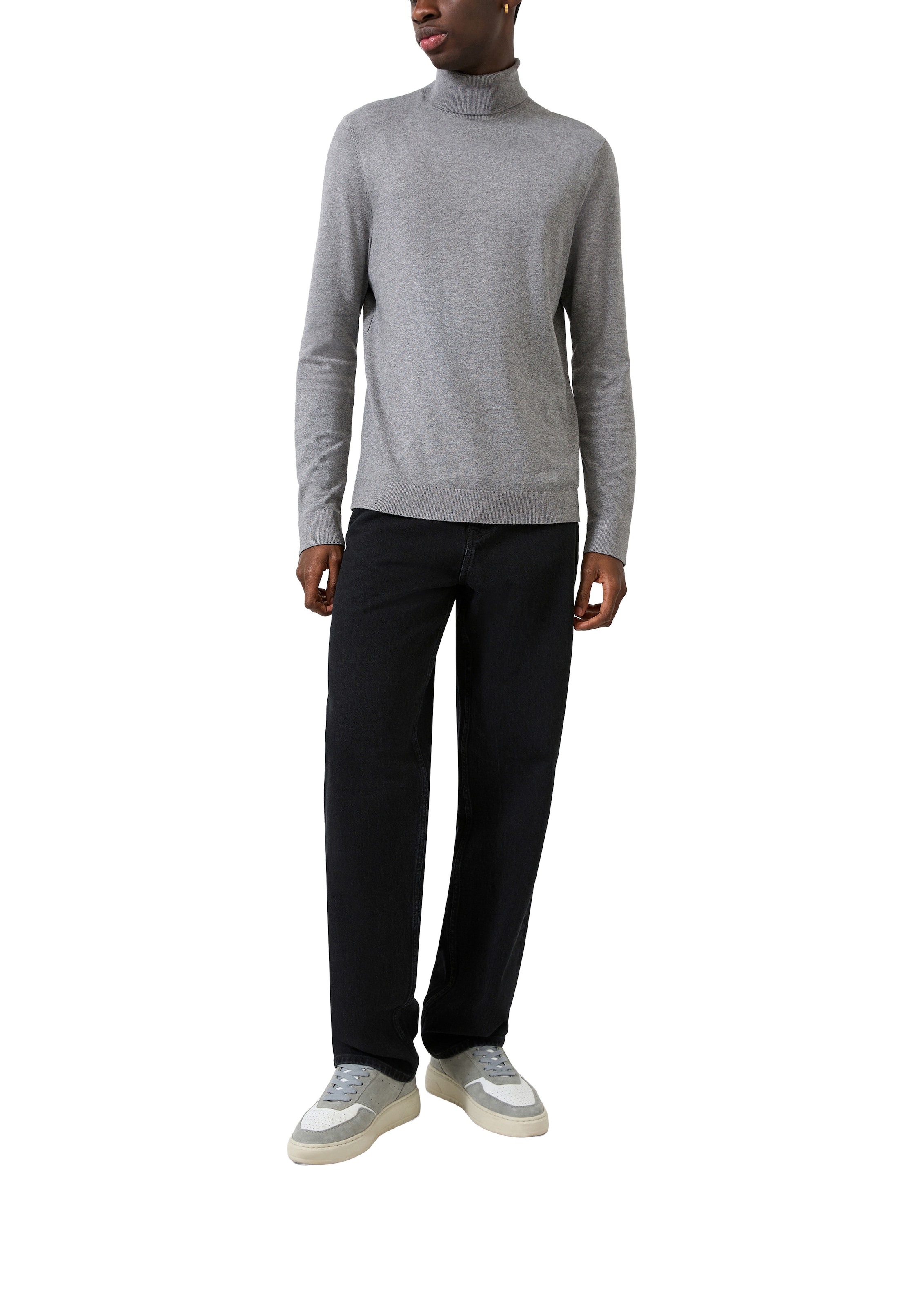 QS Rollkragenpullover Strick-Rolli / Unifarben
