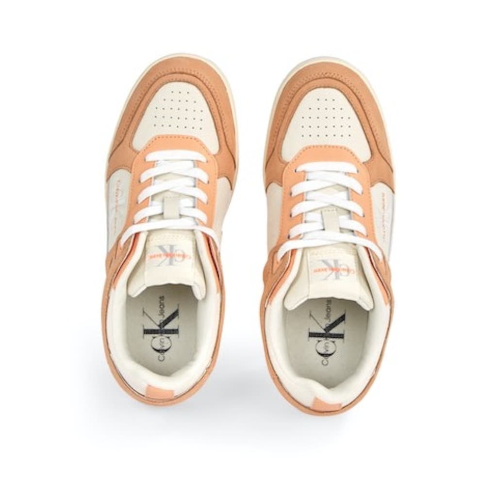 Calvin Klein Jeans Plateausneaker »BASKET CUPSOLE LOW MIX ML FAD«, im Basket-Style, Freizeitschuh, Halbschuh, Schnürschuh