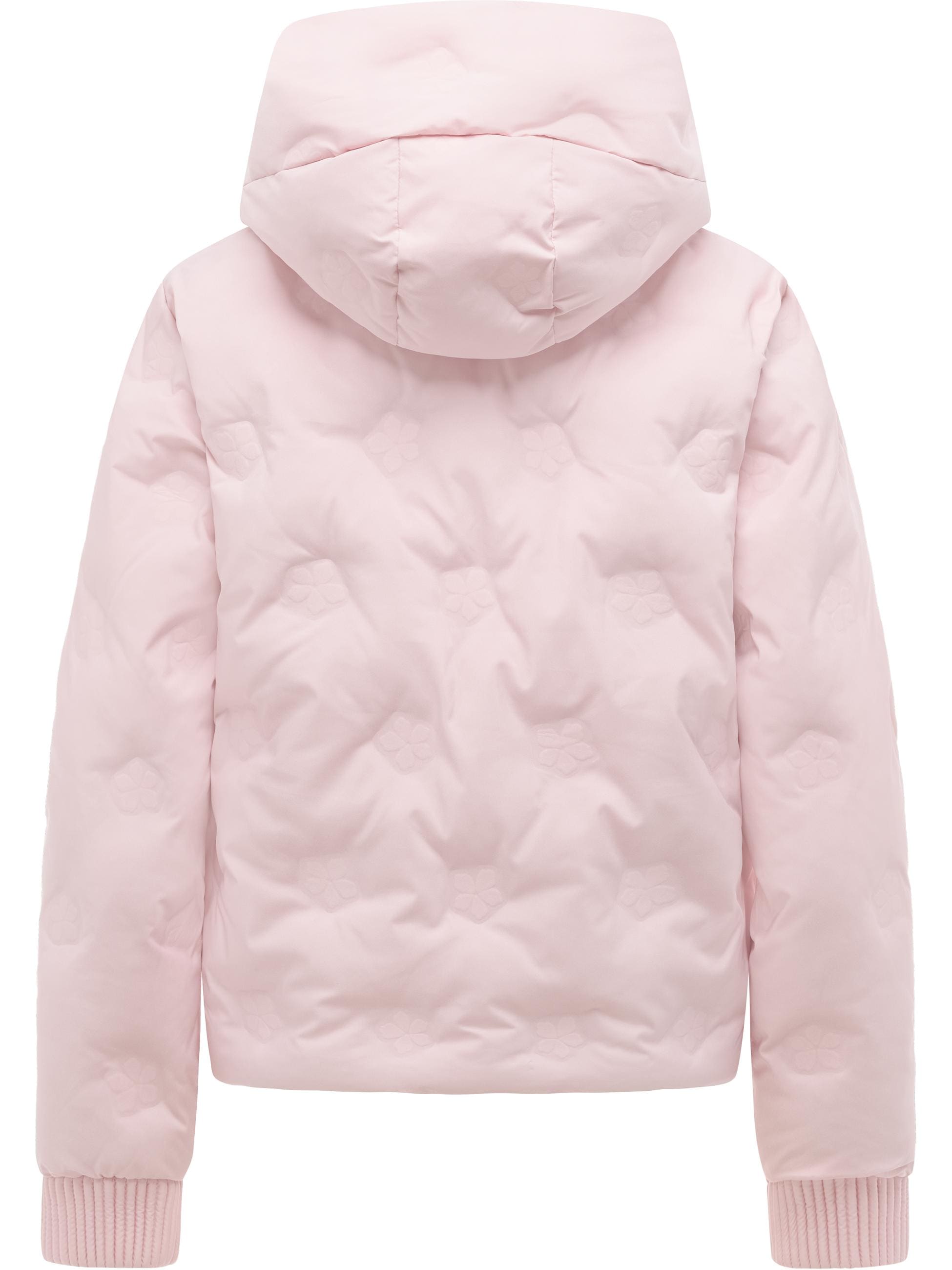 Ragwear Winterjacke »Winterjacke Lynnox Embossed Y« mit Kapuze Pufferjacke mit floraler Ton-in-Ton-Prägung