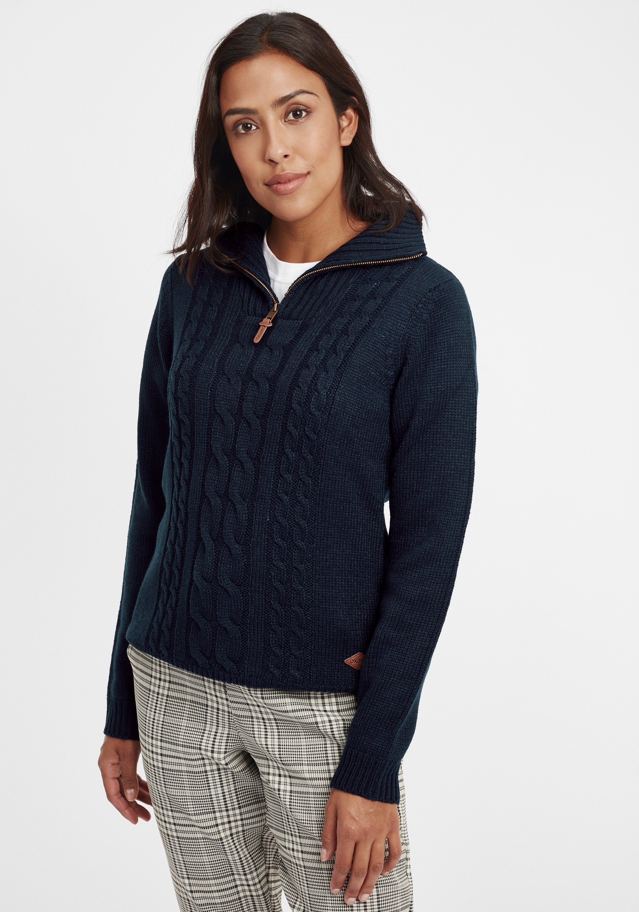 OXMO Strickfleece-Pullover »Strickpullover OXCarry«