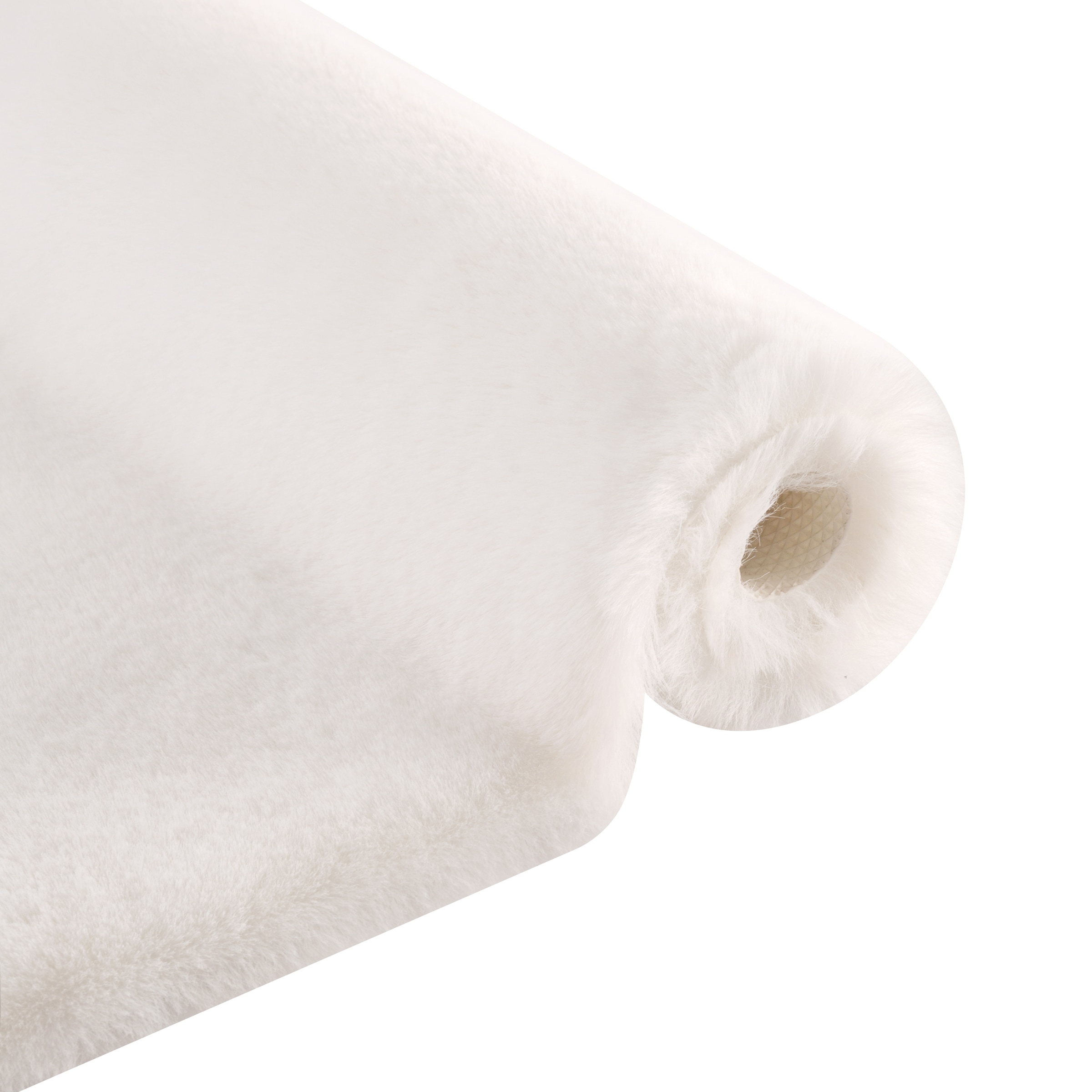 my home Badematte »Valeria, Kaninchenfell-Haptik« Höhe 20 mm rutschhemmend beschichtet fußbodenheizungsgeeignet | strapazierfähig Kunstfell, weicher Badteppich