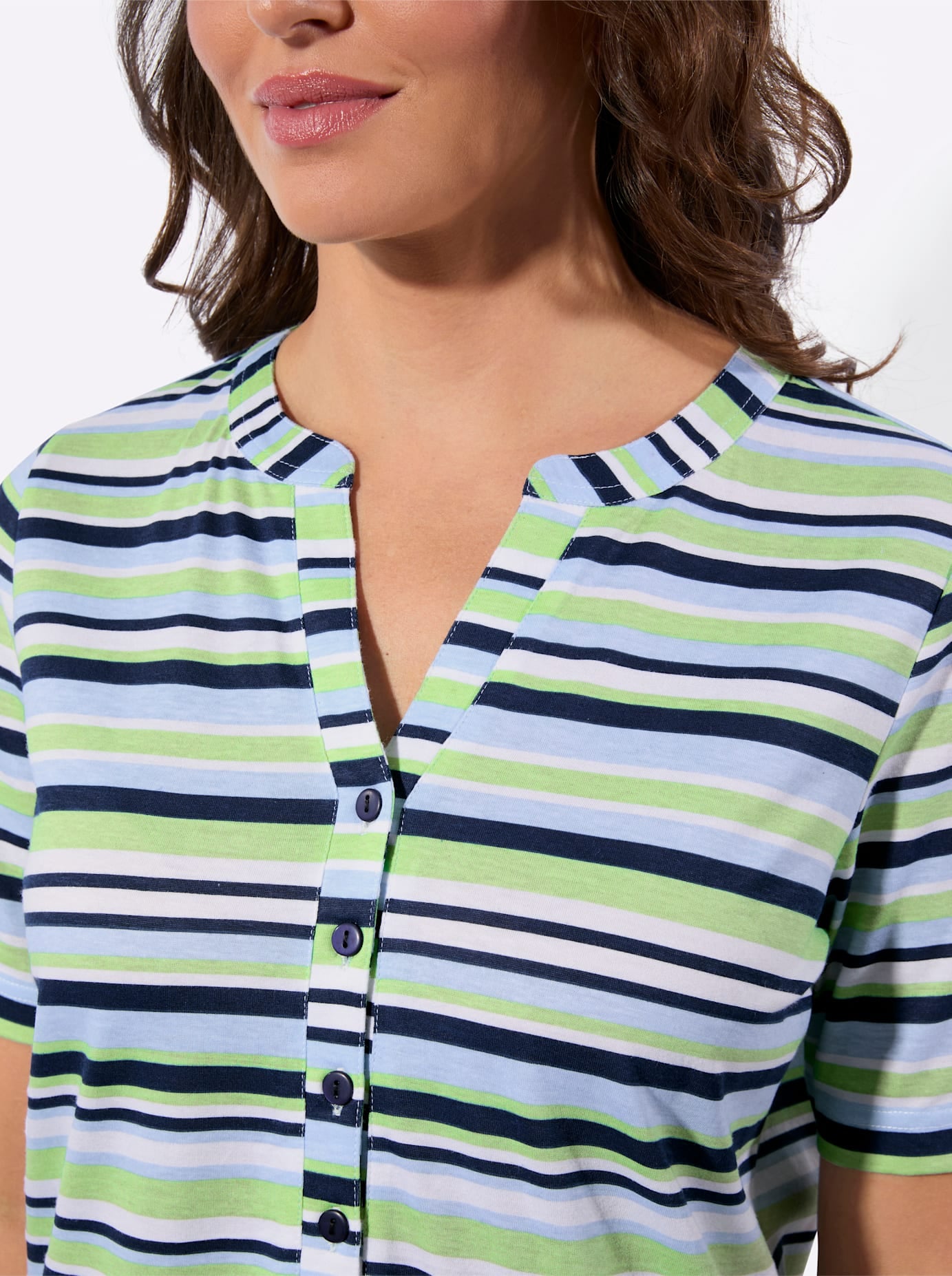 Casual Looks Kurzarmshirt »Ringelshirt« 1 tlg.