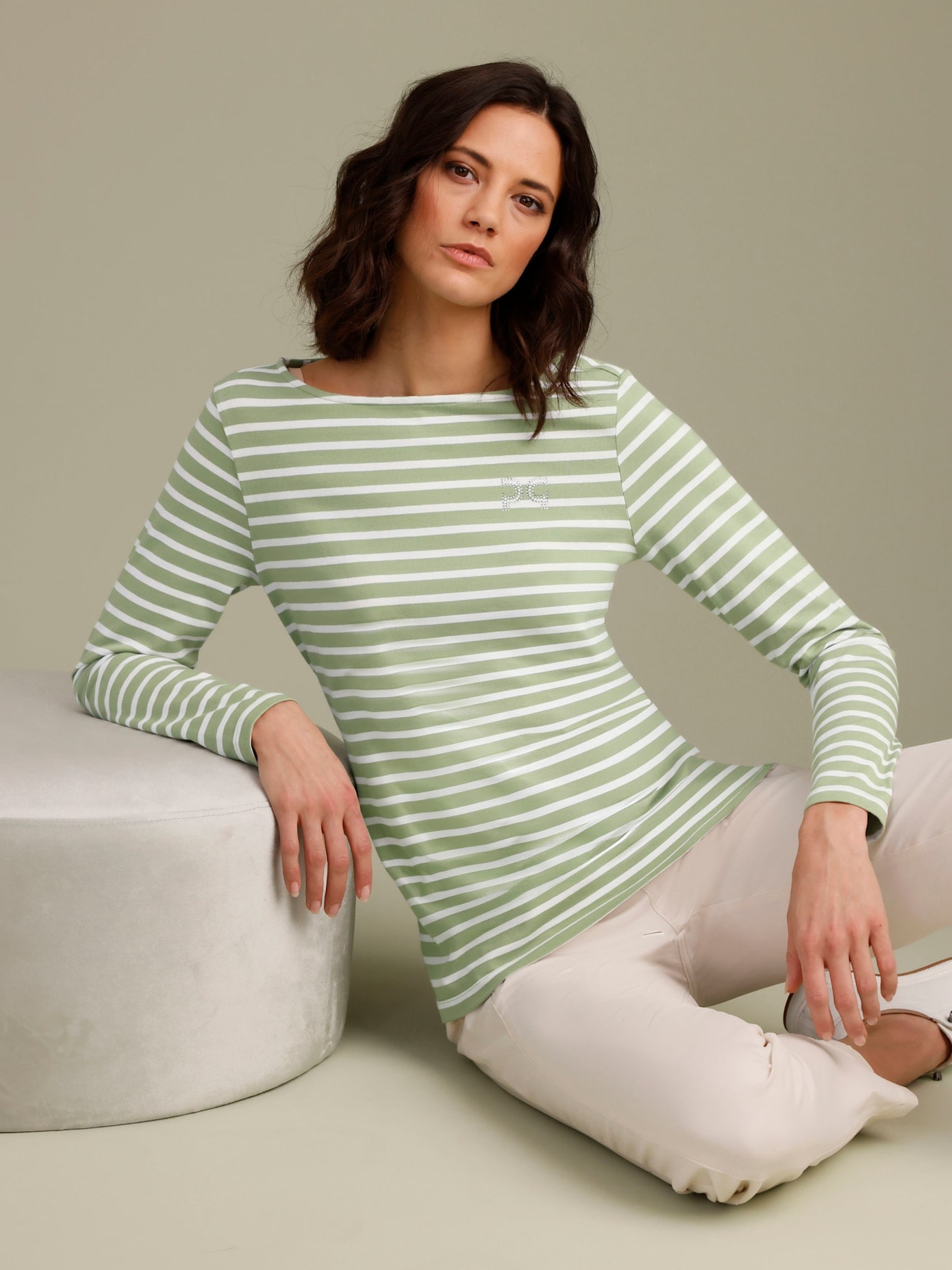 CREATION L PREMIUM Langarmshirt »Pima-Baumwoll-Shirt« 1