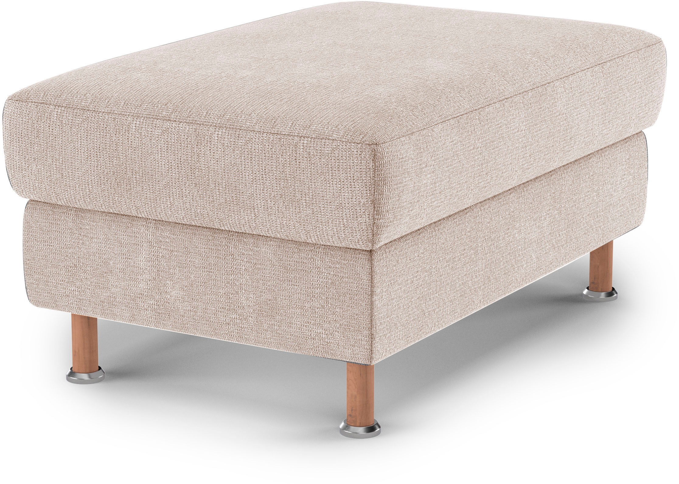 Home affaire Polsterhocker »Calypso«, Holzfuesse mit Metallteller