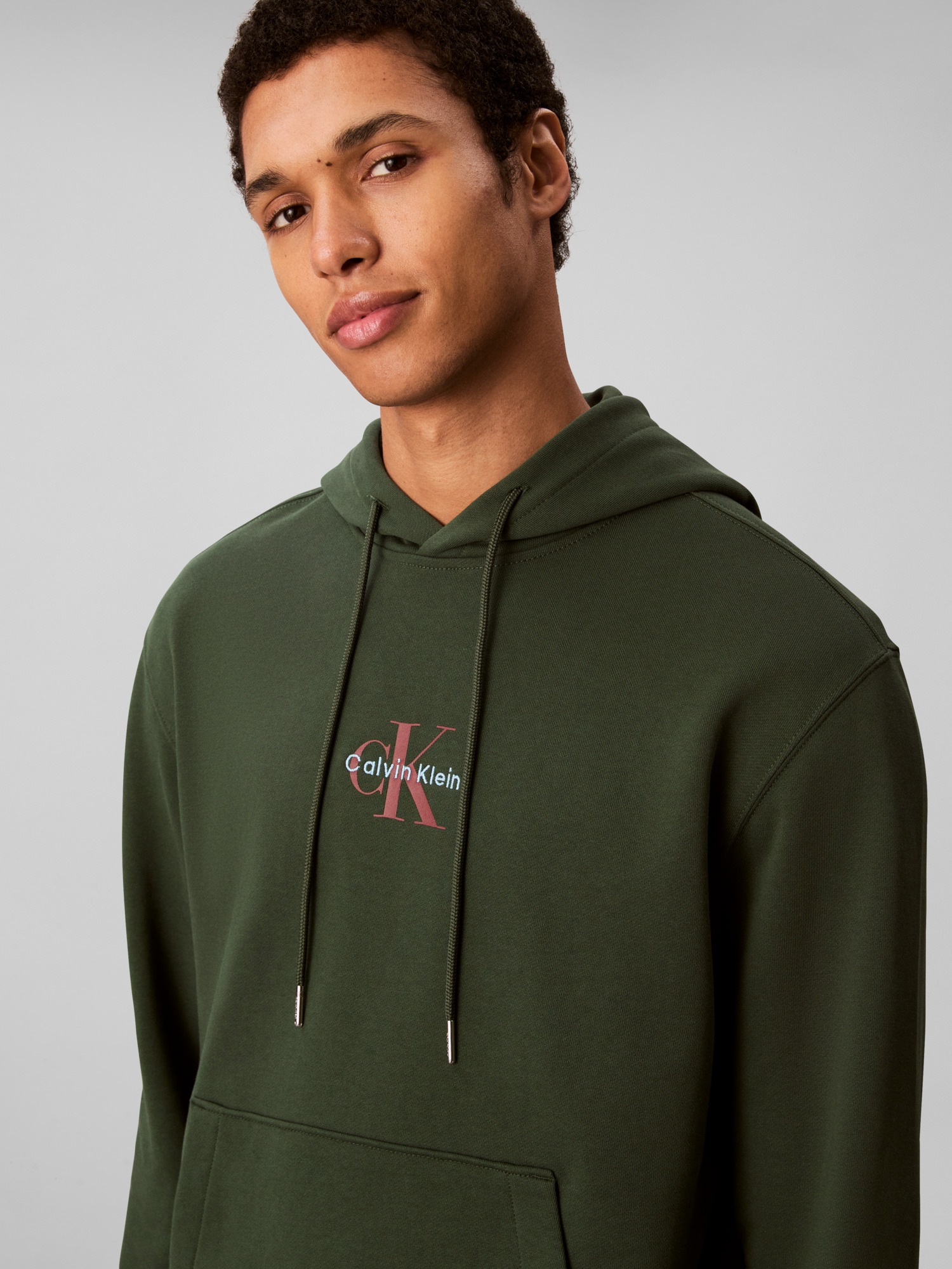 Calvin Klein Jeans Sweatshirt »LS EU 350TERRY MICRO MONOLOGO HO«, Kapuze, regular fit