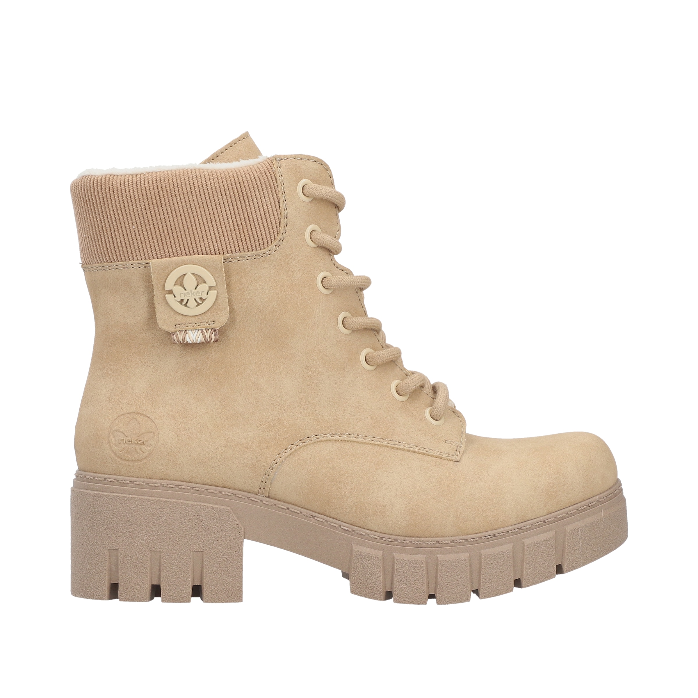 Rieker Schnürboots  Schnürstiefelette, Winterboots mit gepolstertem Schaftrand