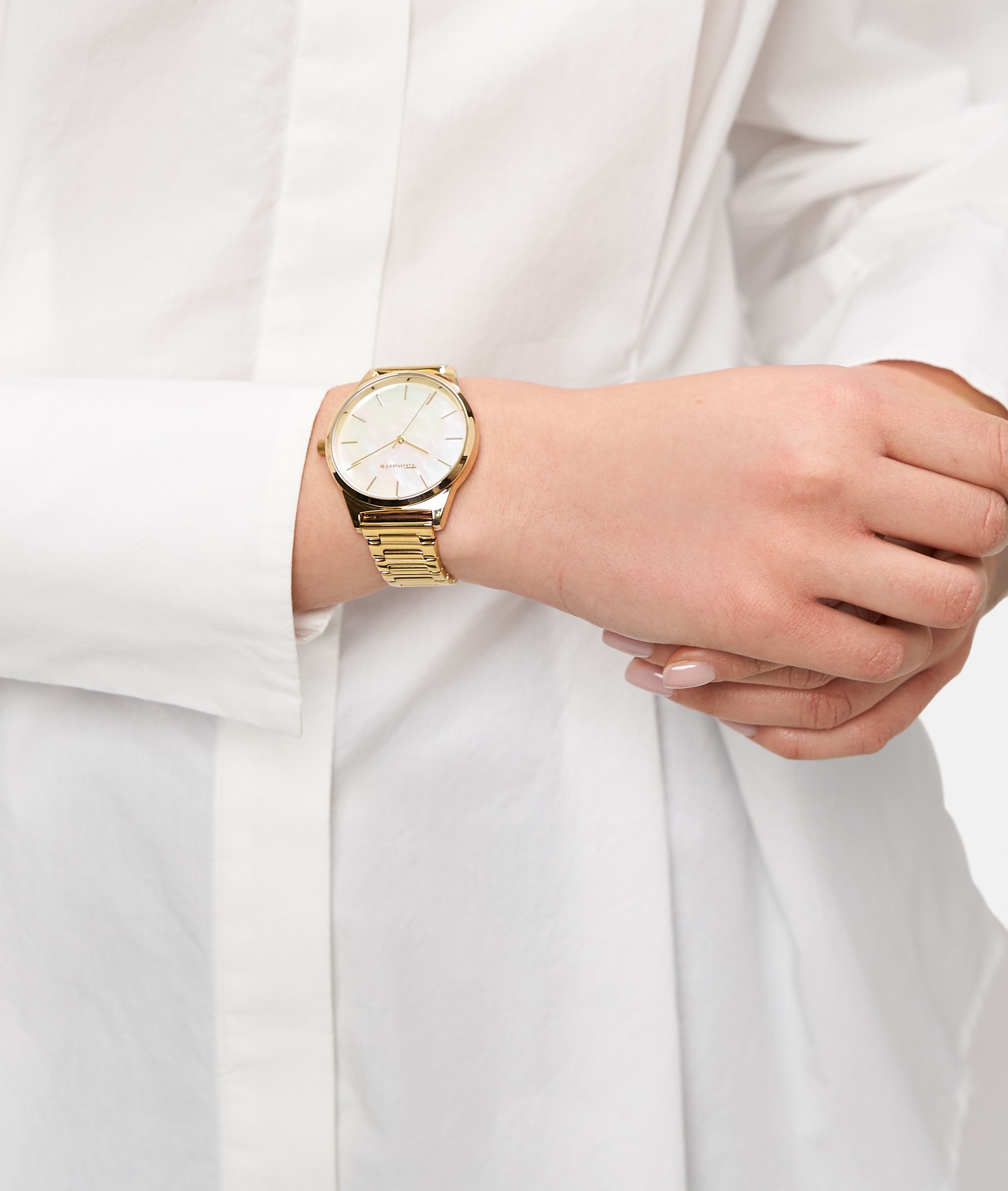 Tamaris Quarzuhr »Basic Elegance« Armbanduhr, Damenuhr, Edelstahlarmband, analog