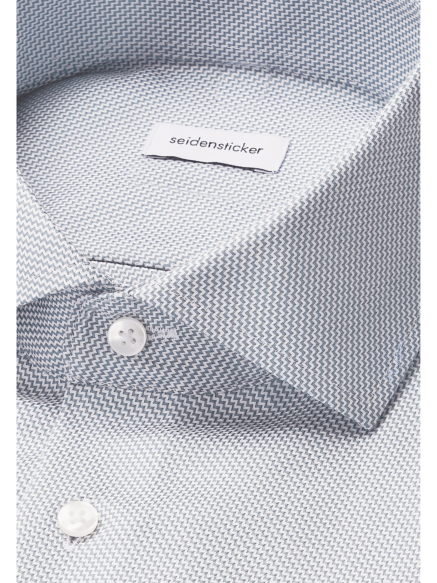 seidensticker Businesshemd »Schwarze Rose«, Shaped 1/1 Kentkragen Struktur