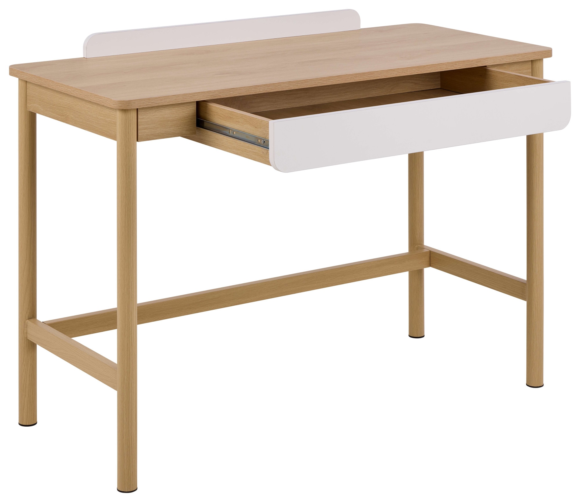 ACTONA GROUP Schreibtisch »Alpena, Arbeitstisch, Bürotisch, Tisch« Breite 120 cm, skandinavischer Stil, Holzoptik, beige, Schublade, FSC™