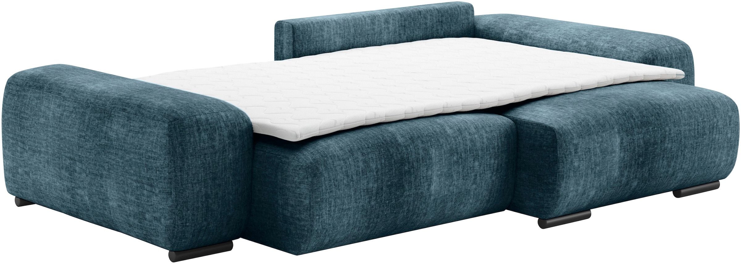 Mr. Couch Polsterecke »Sundance, L-Form«, Dauerschläfer mit Bett, Bettkasten, bis 140 kg belastbar