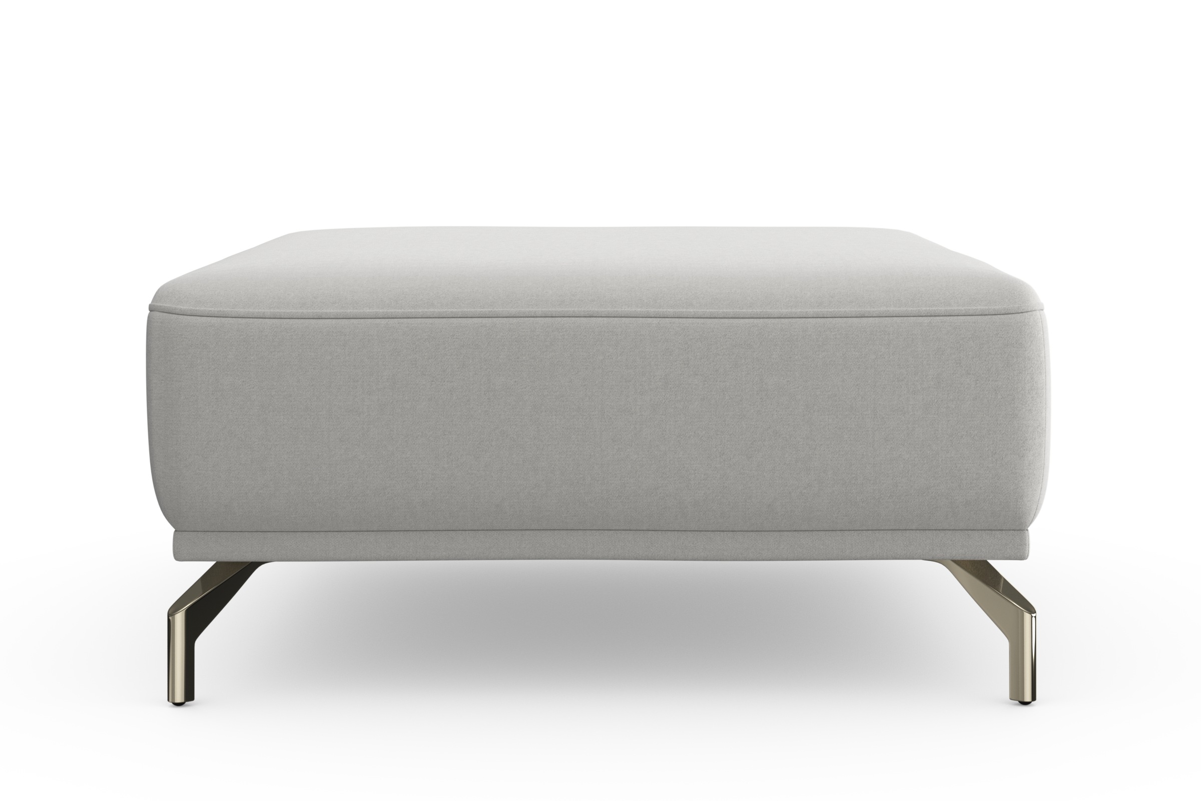 sit&more Hocker »Bailando«, mit Federkern und satinierten Nickelfüßen