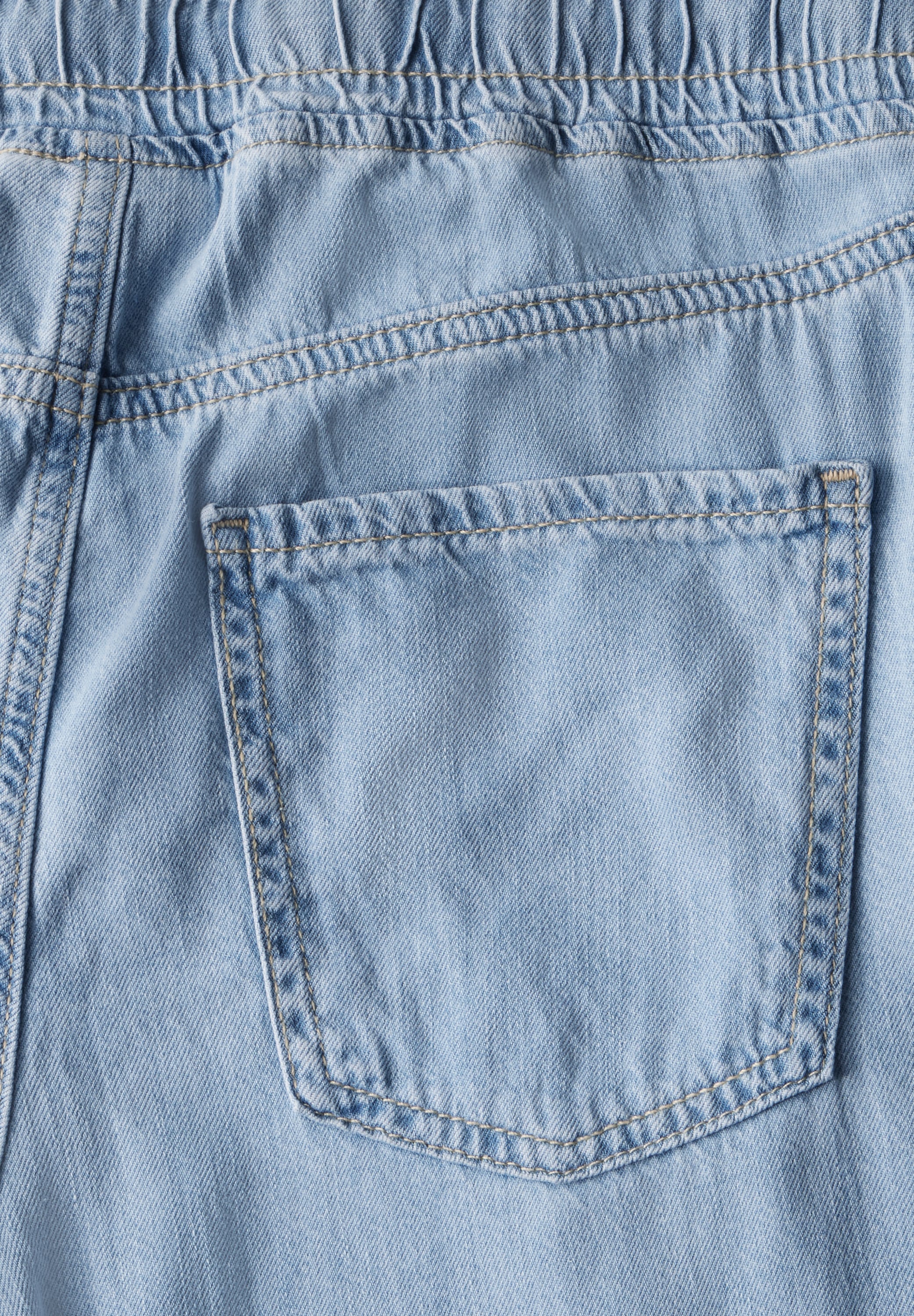 STREET ONE Weite Jeans, mit elastischem Bund und Tunnelzug