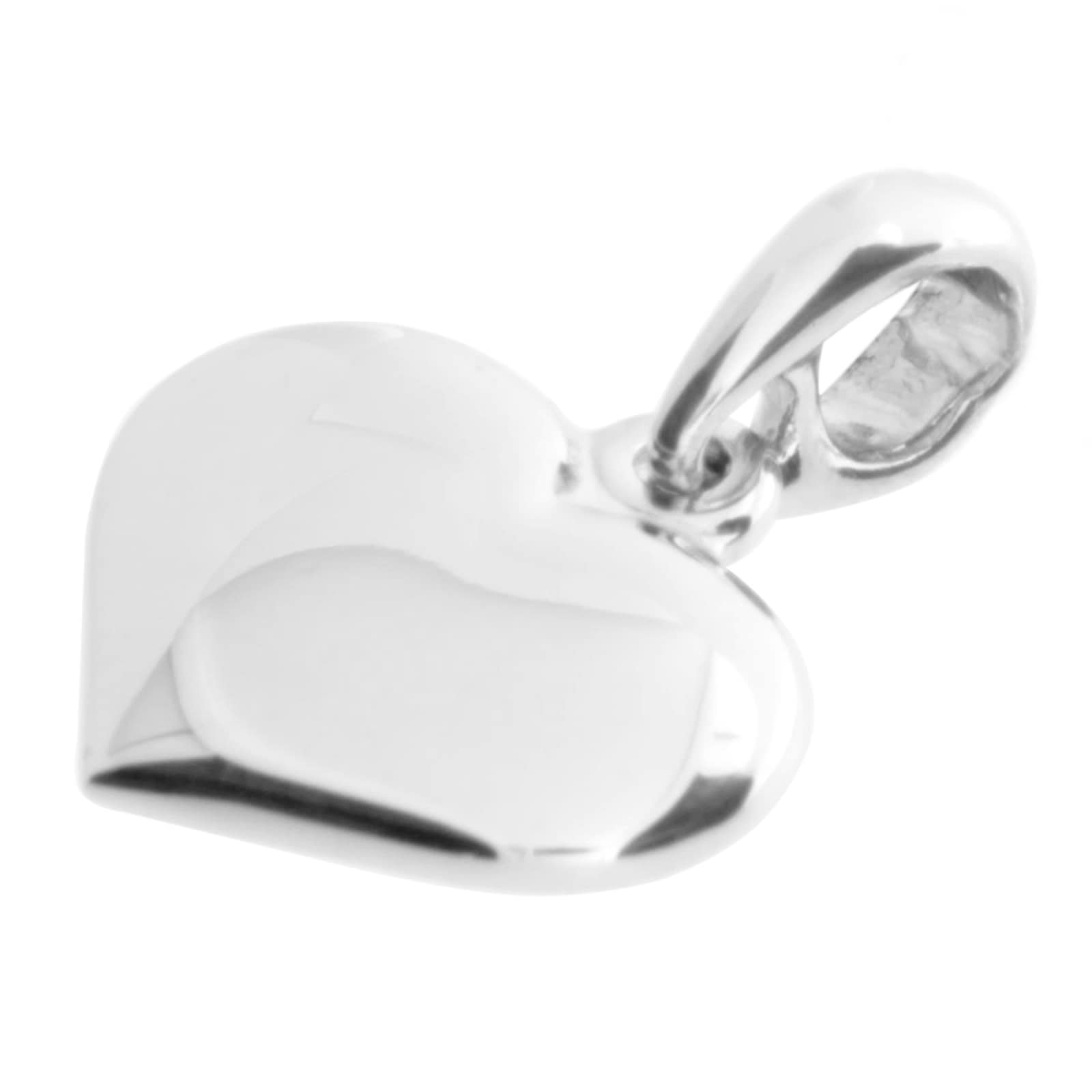 OSTSEE-SCHMUCK Kettenanhänger »- Herz 15 mm - Silber 925/000 -,«