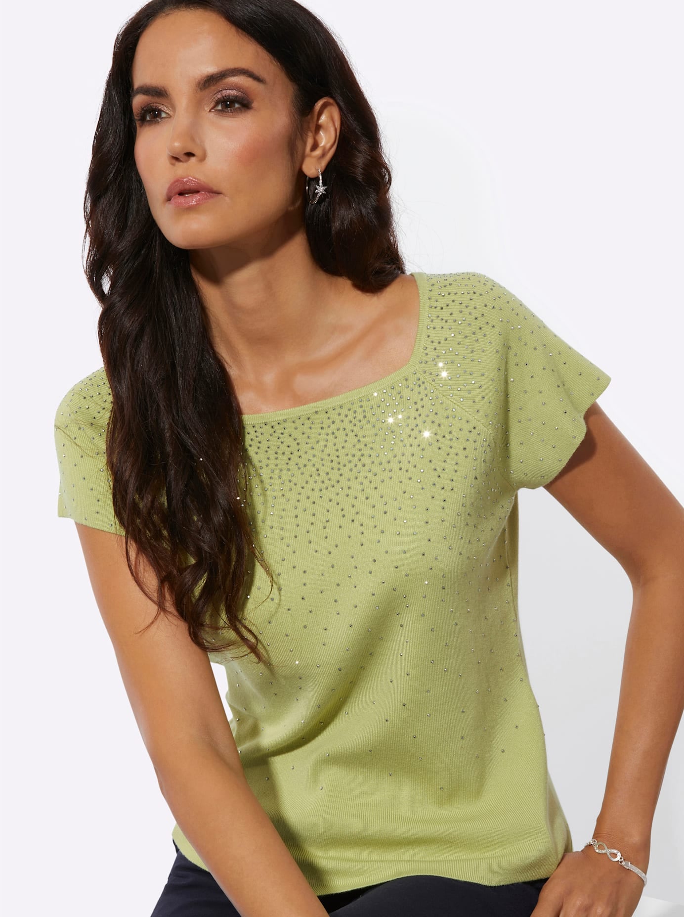 creation L Rundhalspullover »Lyocell-Viskose-Pullover«