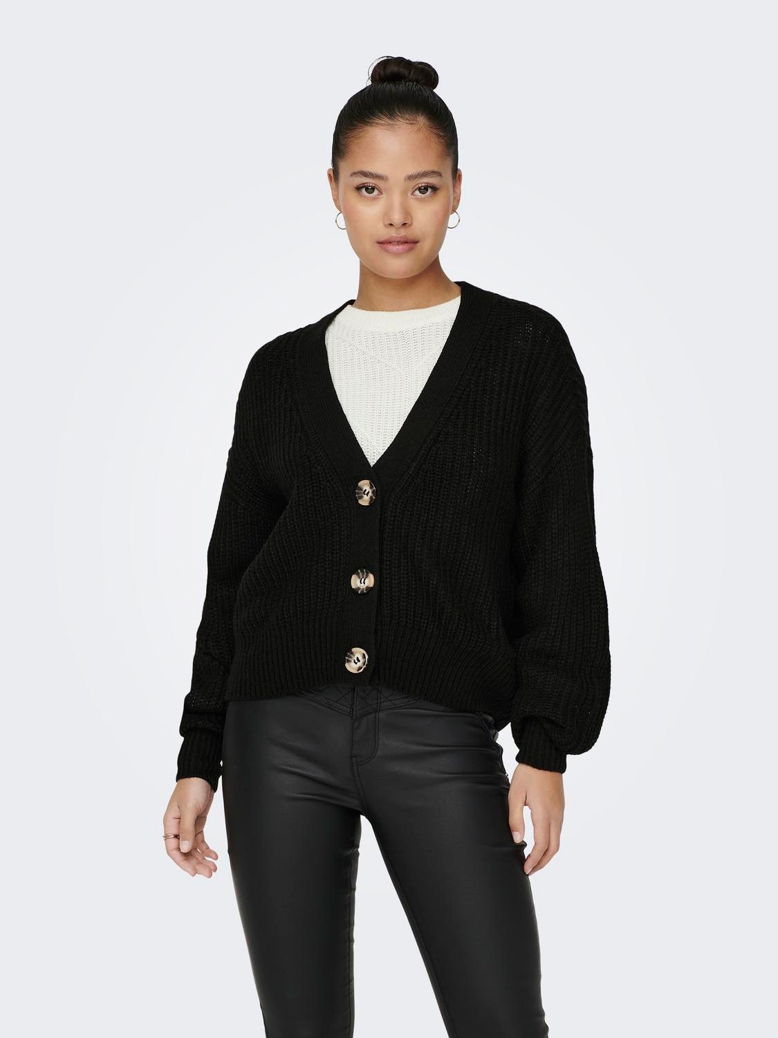 JDY Strickjacke »JDYJUSTY L/S SHORT CARDIGAN KNT NOOS«