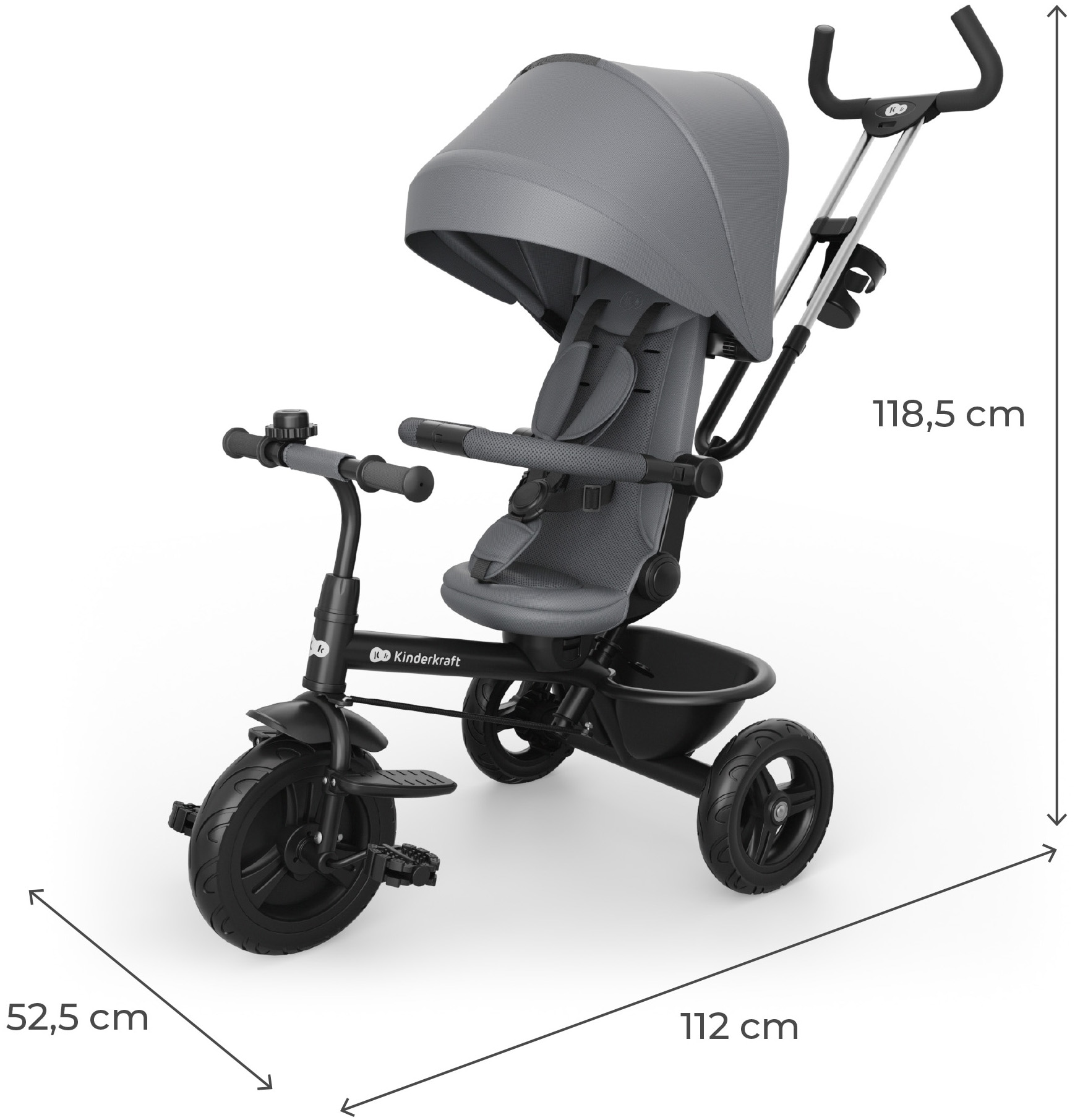 Kinderkraft Dreirad »ASTON 2« mitwachsend