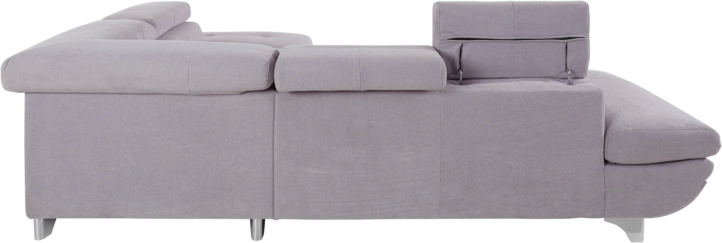 COTTA Ecksofa »Enterprise L-Form«, mit Arm- & Kopfteilverstellung, wahlweise mit Bettfunktion