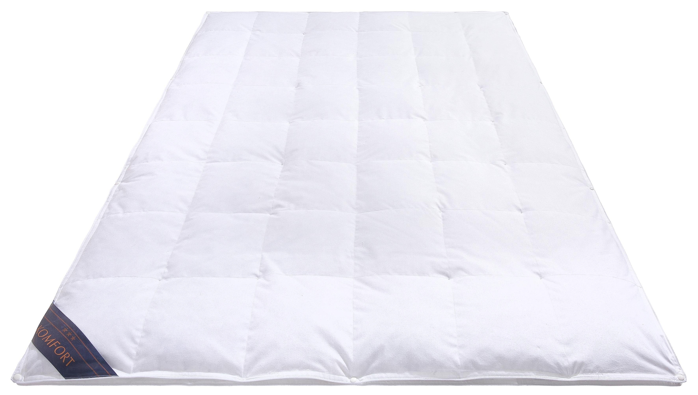 Hanse by RIBECO Daunenbettdecke »Jonas, 4-Jahresbettdecke 135x200 & 155x220 cm«, 4-Jahreszeiten, Füllung 60% Daunen, 40% Federn, Bezug 100% Baumwolle, (1 St.), Schlafkomfort fürs ganze Jahr!