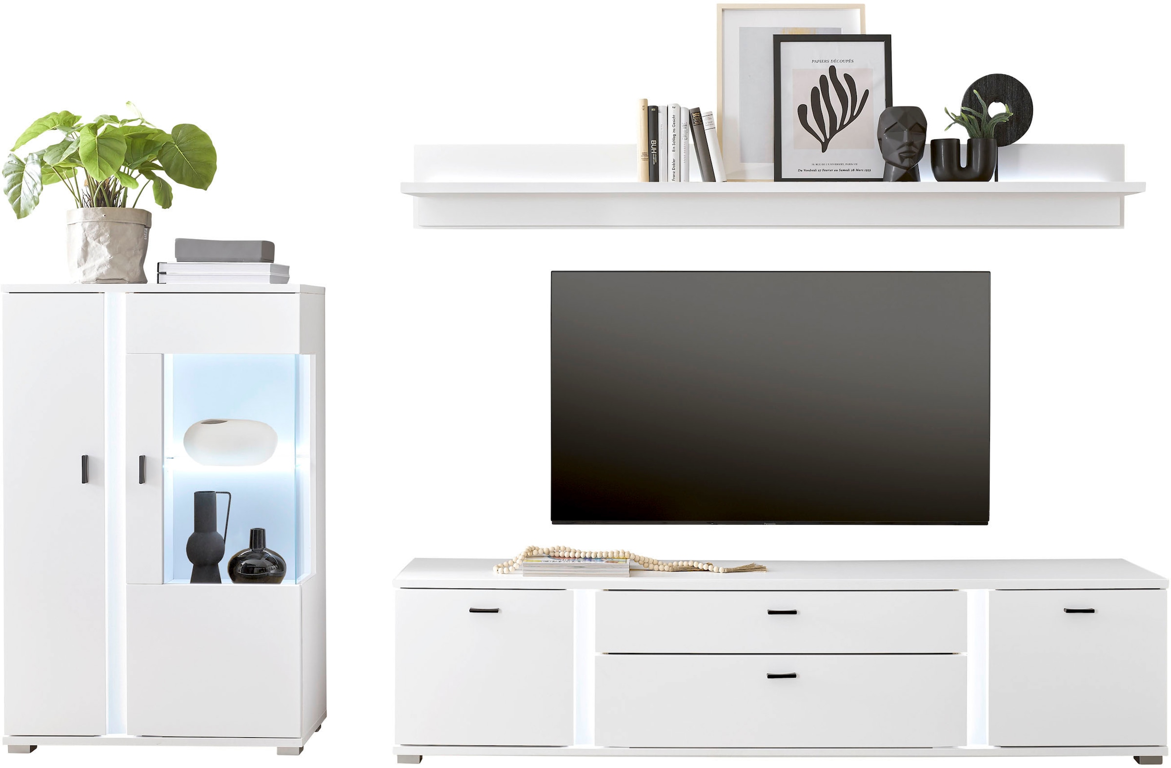 Home affaire Wohnwand »LONG ISLAND« Set, 3 Stk. tlg.