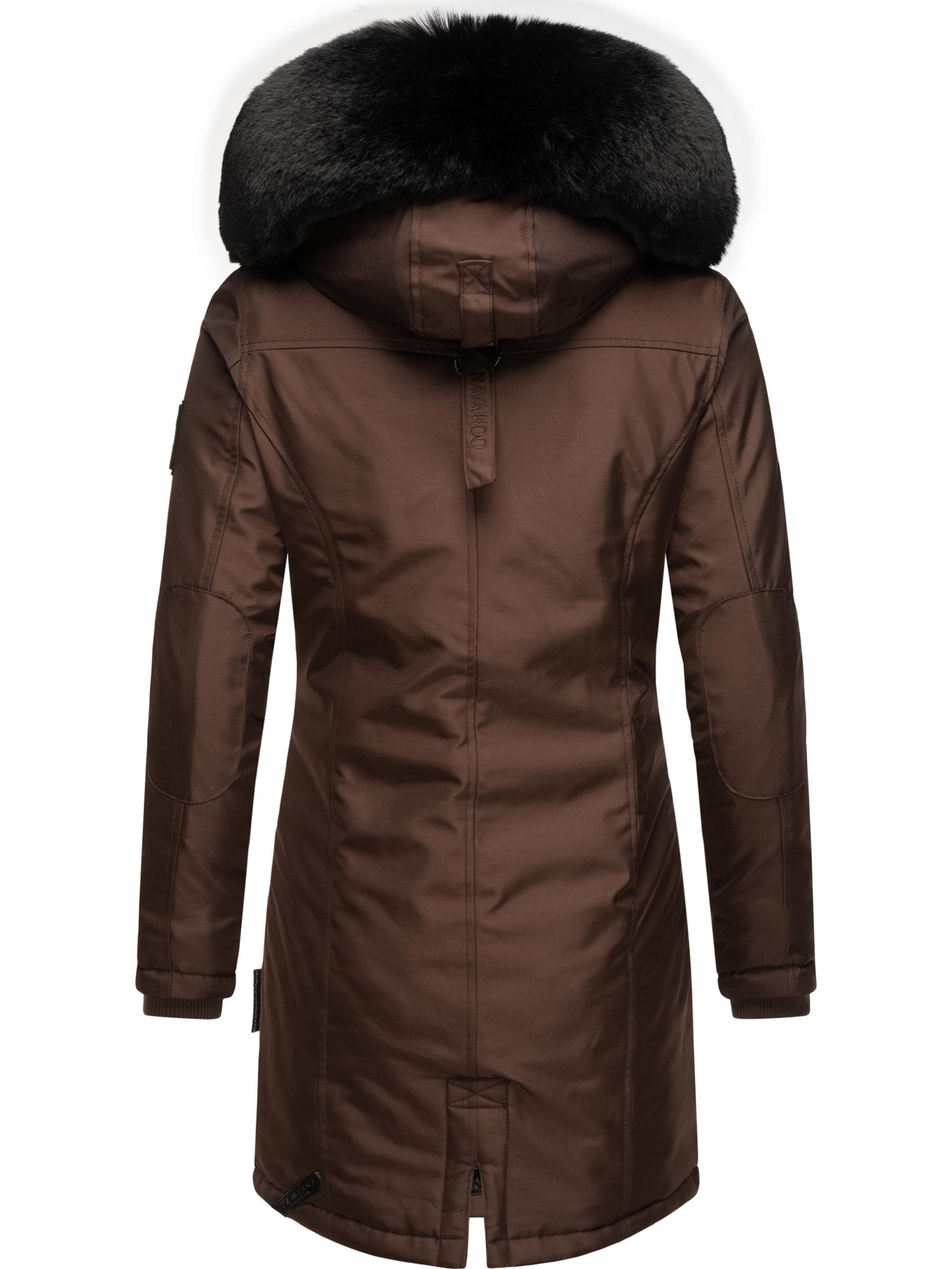 Navahoo Wintermantel »Wintermantel Tiniis«, Parka mit abnehmbarer Kapuze und extra Einkaufstasche