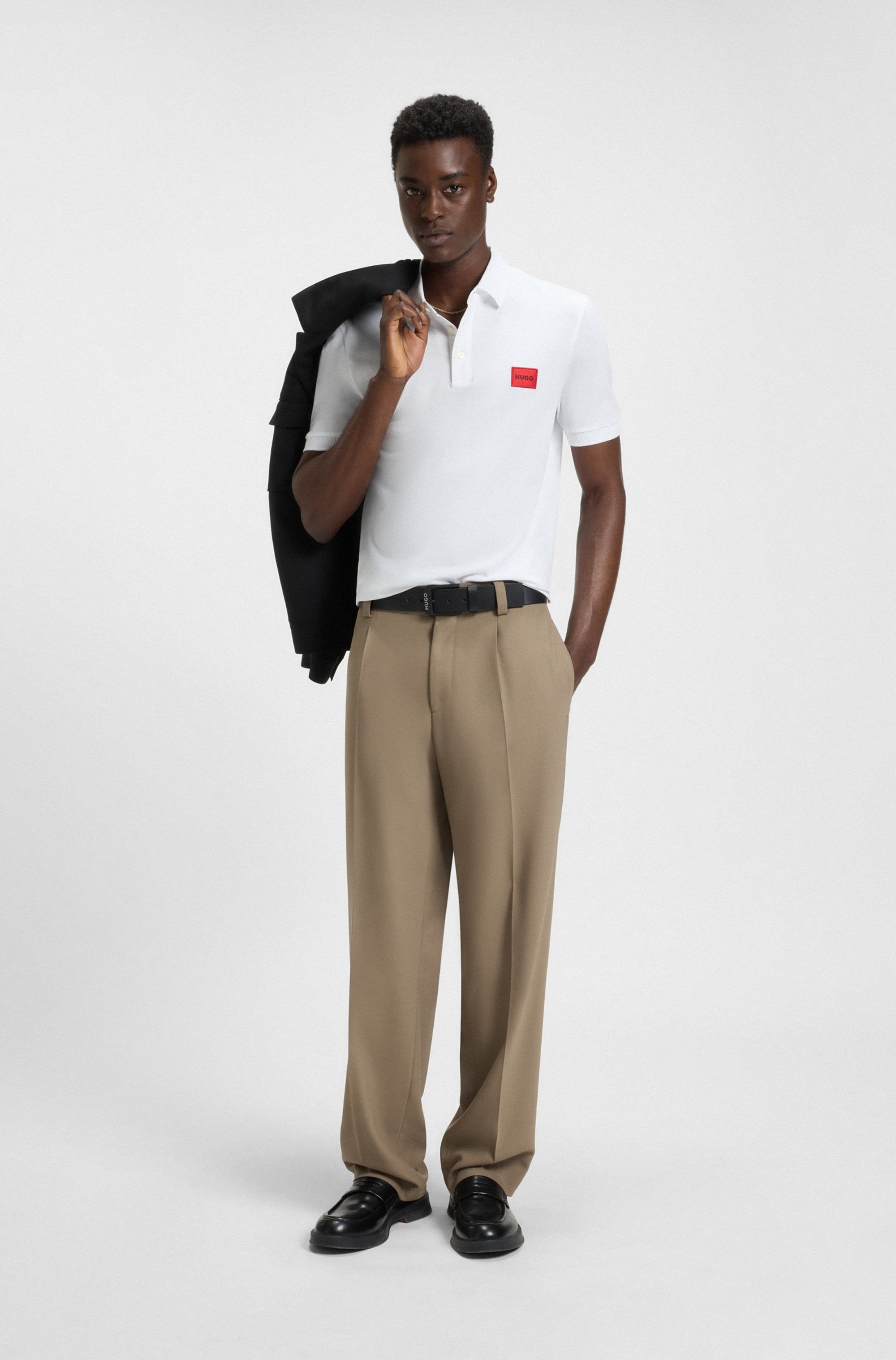 HUGO Poloshirt »Dereso« Slim Fit, Kurzarm, HUGO Weblabel