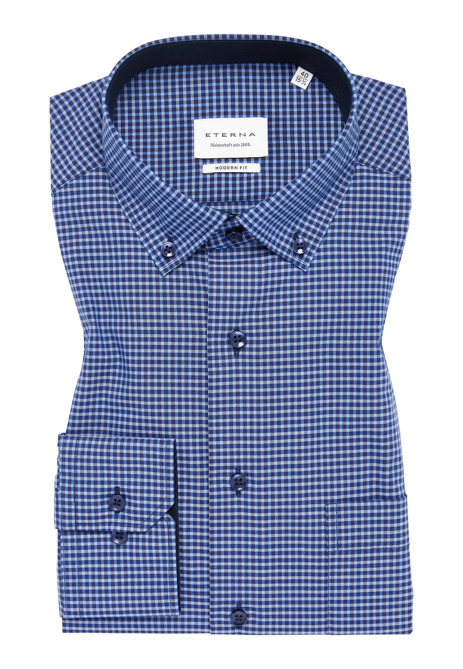 Eterna Langarmhemd »MODERN FIT«, NON IRON (bügelfrei)