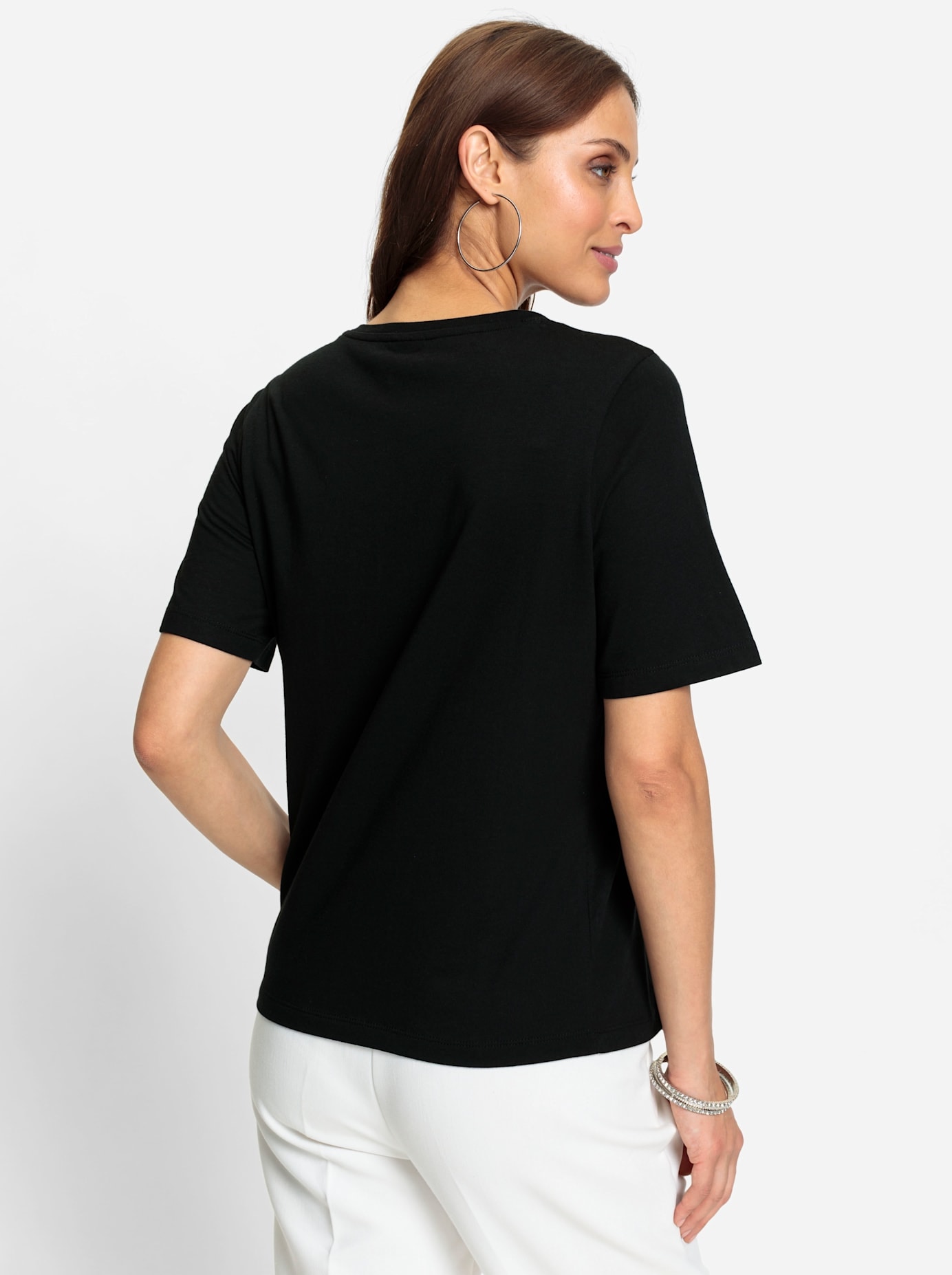 Lady Rundhalsshirt »Kurzarm-Shirt«, (1 tlg.)