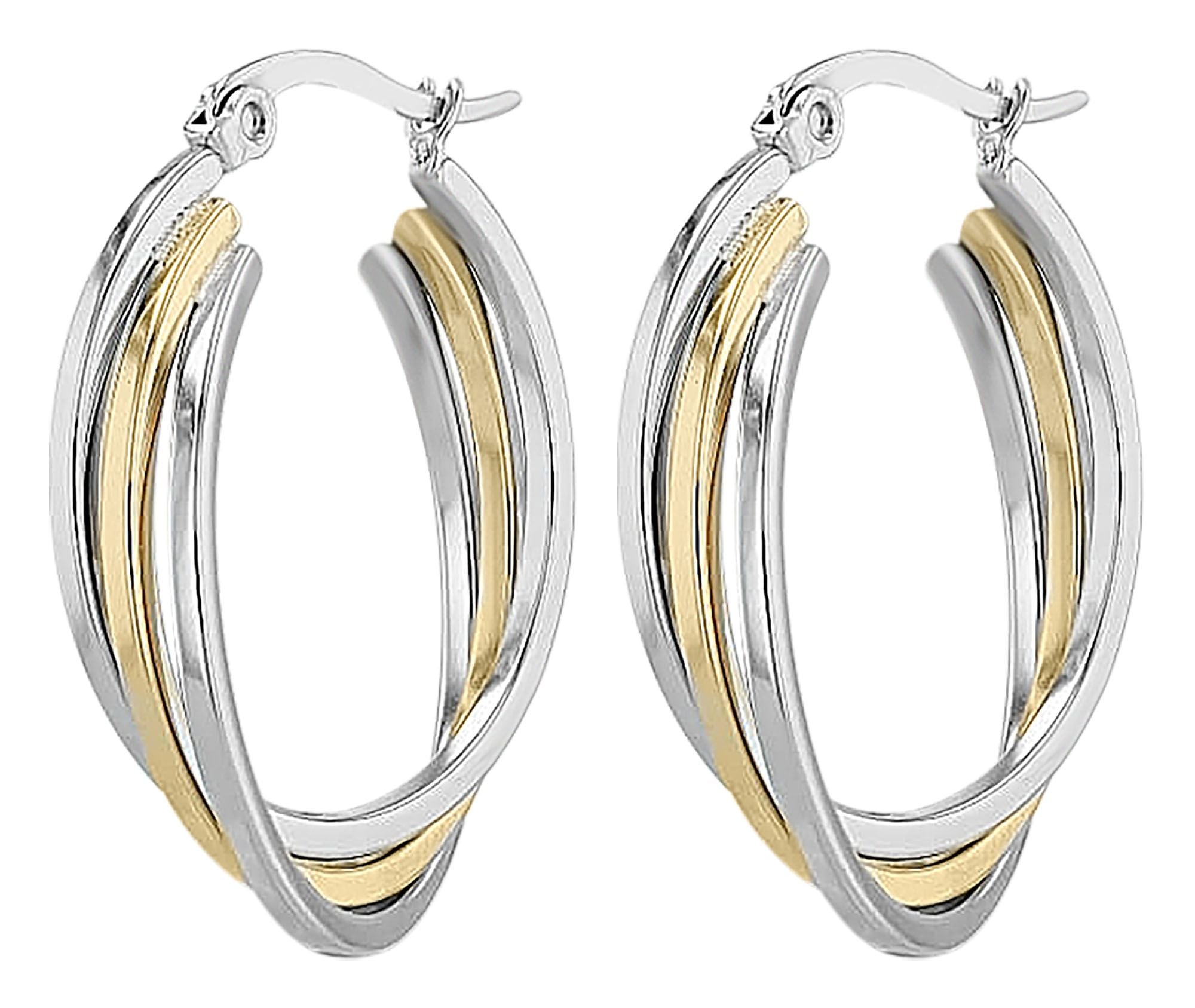 Adelia´s Paar Creolen »Damen Ohrringe ¿ Creole aus Edelstahl«